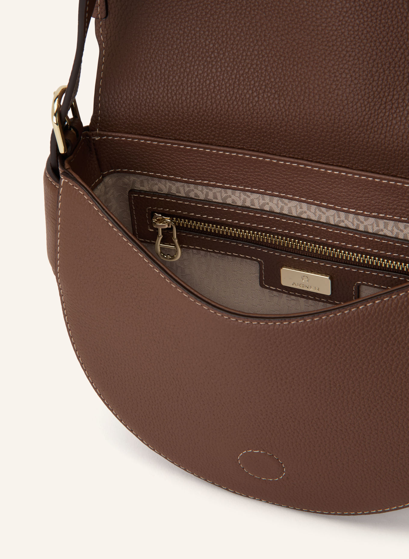 AIGNER Schoudertas SELLINA SMALL: BRUIN / GOUD