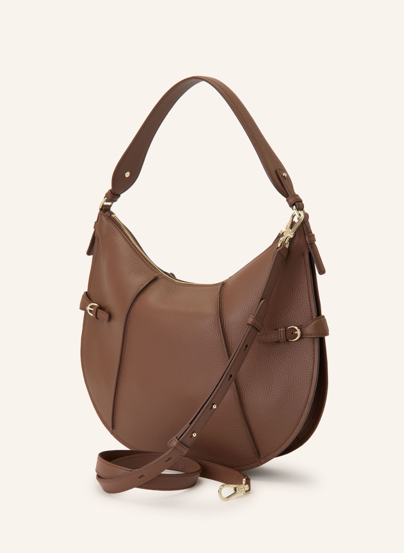 AIGNER Kabelka přes rameno CAVALLO MEDIUM: HNĚDÁ / ZLATÁ