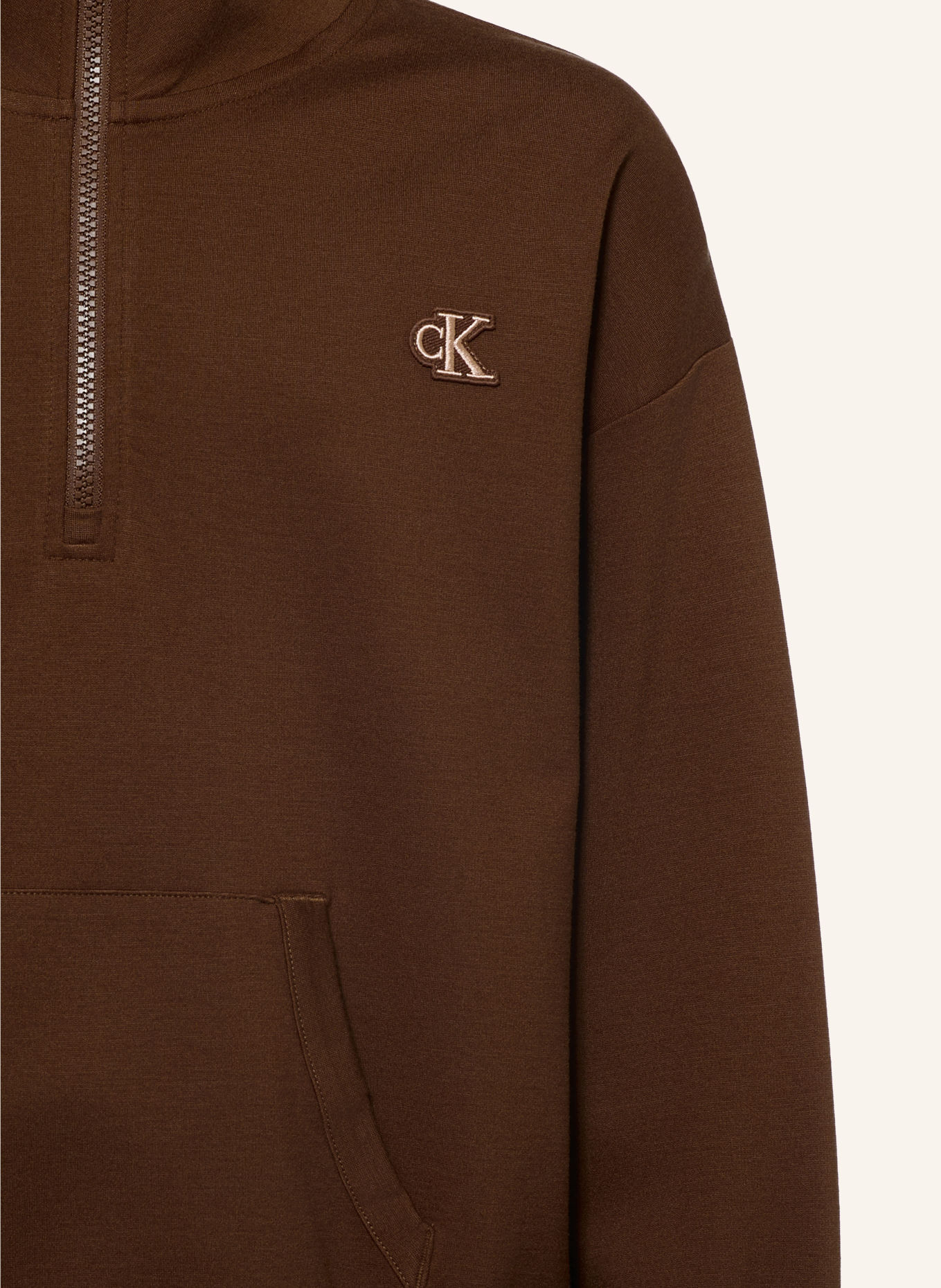 Calvin Klein Jersey-Troyer: DUNKELBRAUN