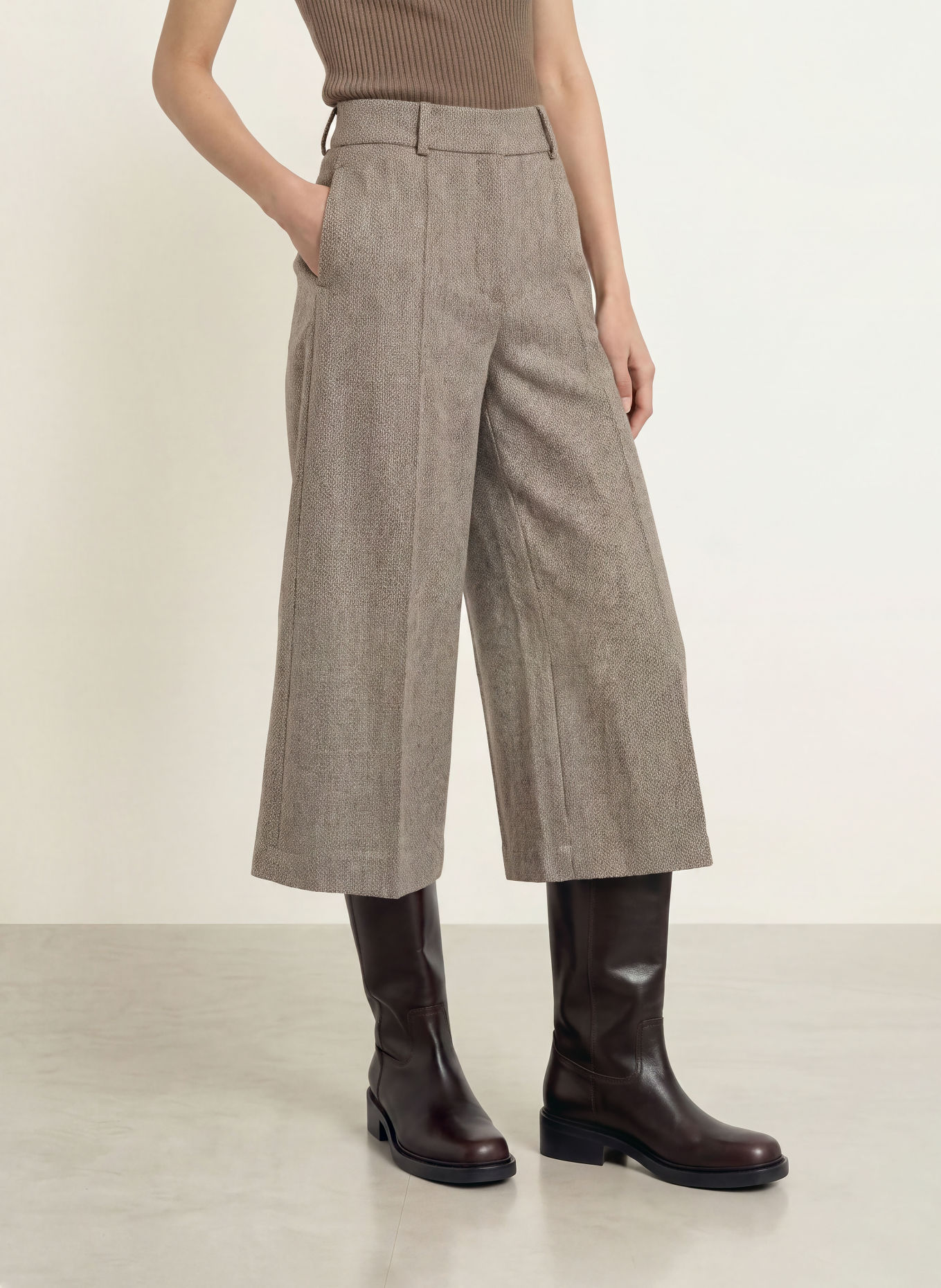 MOS MOSH Culotte MMCORINNE: BRUIN / CRÈME