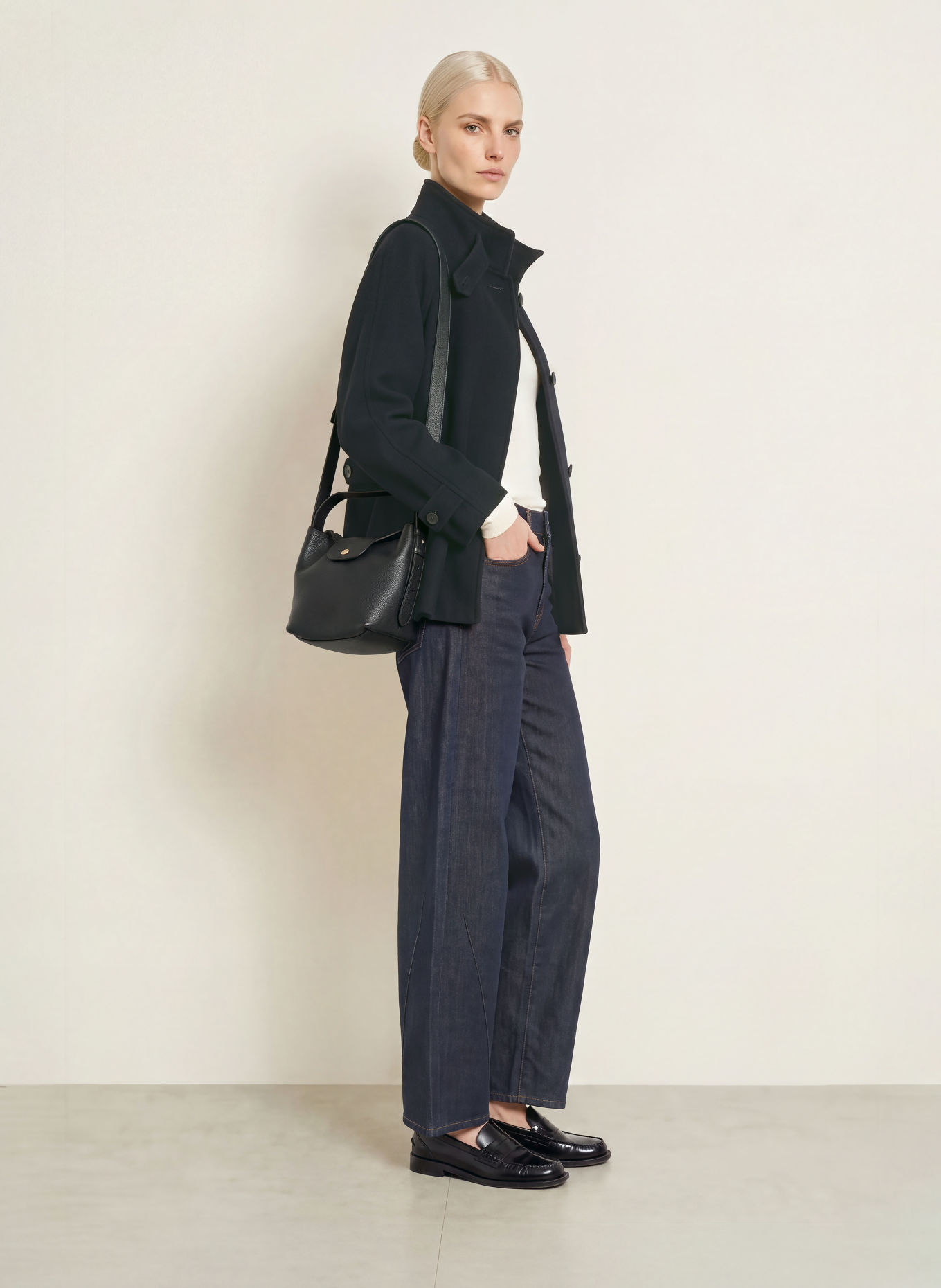 CINQUE CIJILA Jacket: BLACK