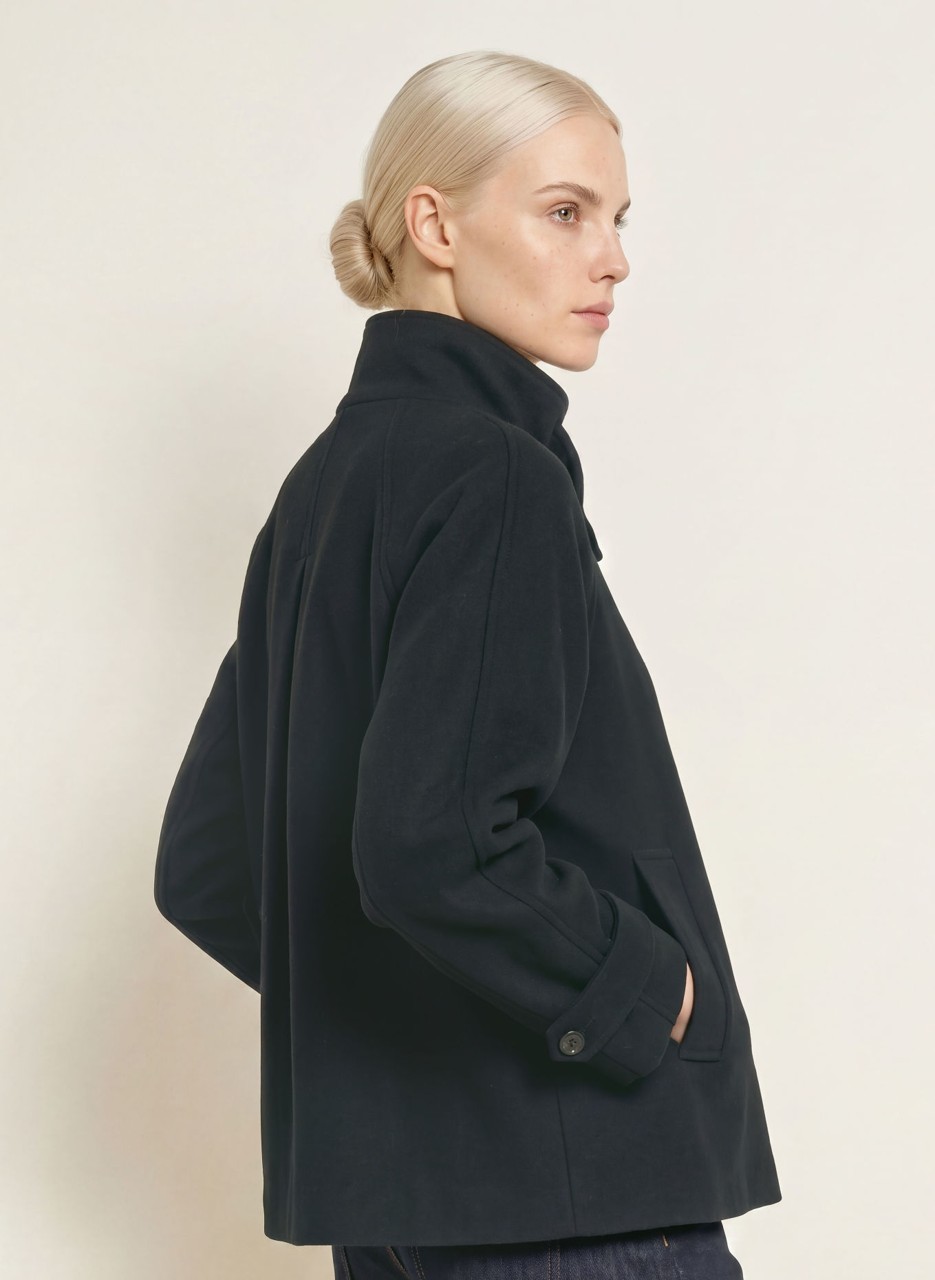 CINQUE CIJILA Jacket: BLACK