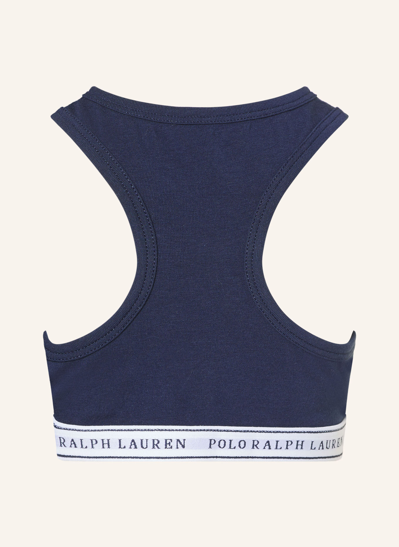 POLO RALPH LAUREN Set van 2 Bustiers: DONKERBLAUW / LICHTGRIJS / WIT
