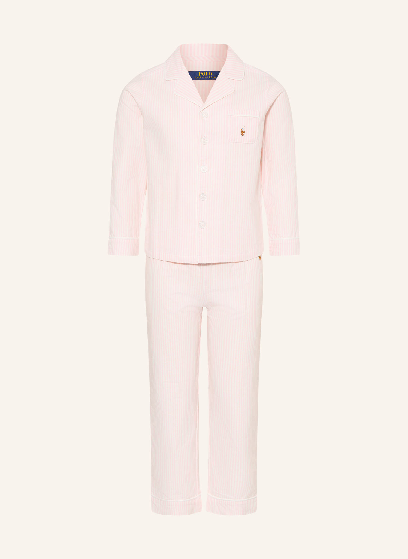 POLO RALPH LAUREN Pyjama: ROSE CLAIR / WIT