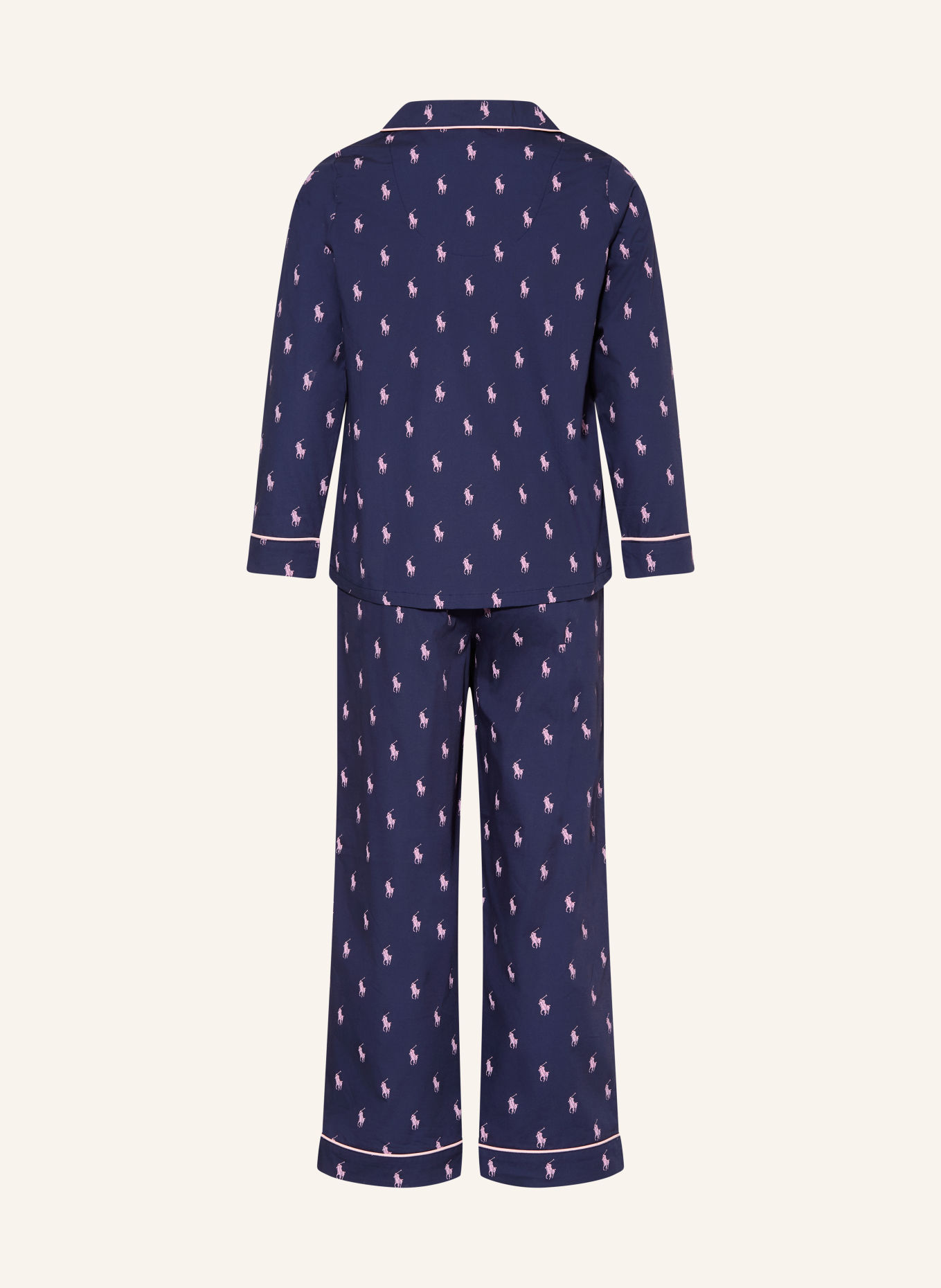 POLO RALPH LAUREN Pyjama: DONKERBLAUW / ROZE