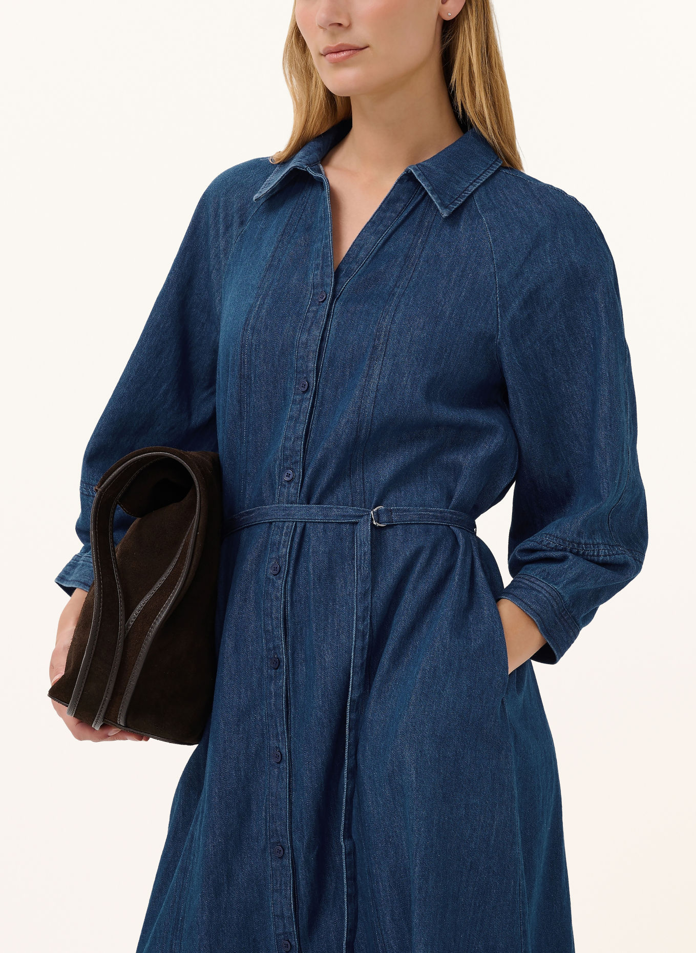 Part Two Jeanskleid CHRESTINAPW mit 3/4-Arm: DUNKELBLAU