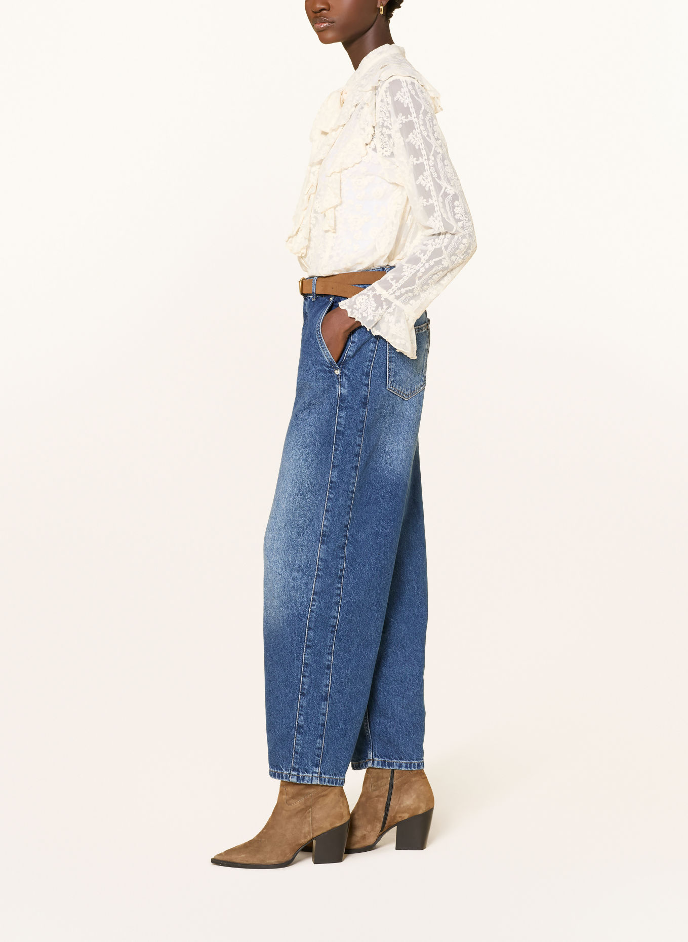 Part Two Barrel Jeans CHRISTELLPW: 300157 Medium Dark Blue Denim