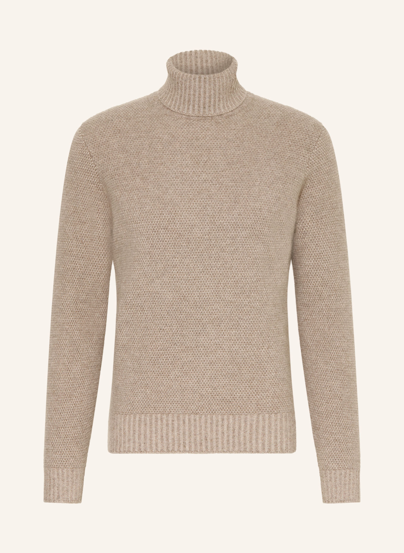 FIORONI Coltrui met col van kasjmier: TAUPE