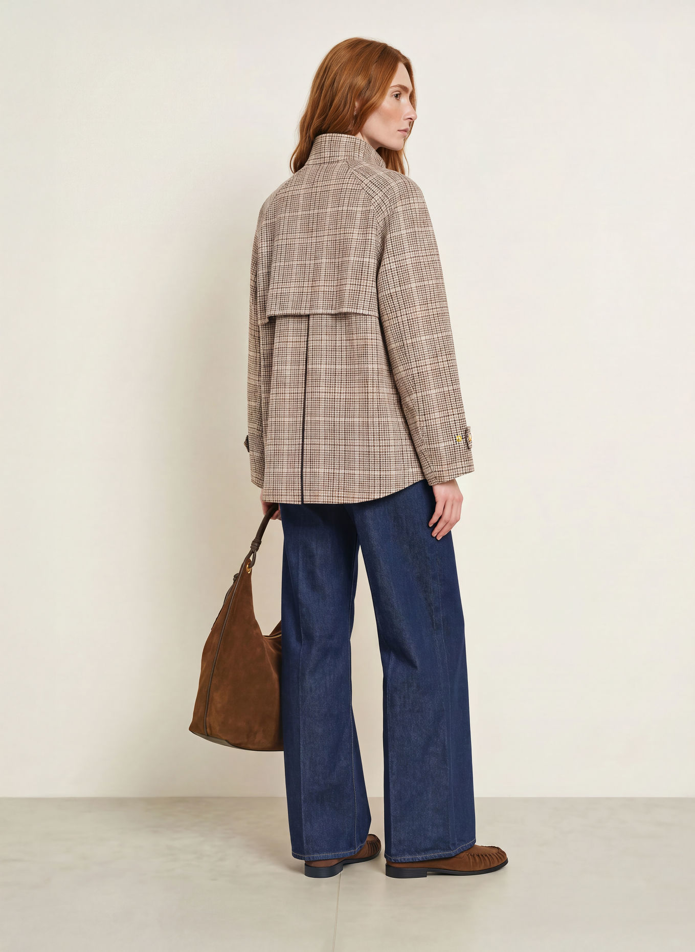 TOMMY HILFIGER Płaszcz: SZAROBRĄZOWY / BRĄZOWY / CZARNY