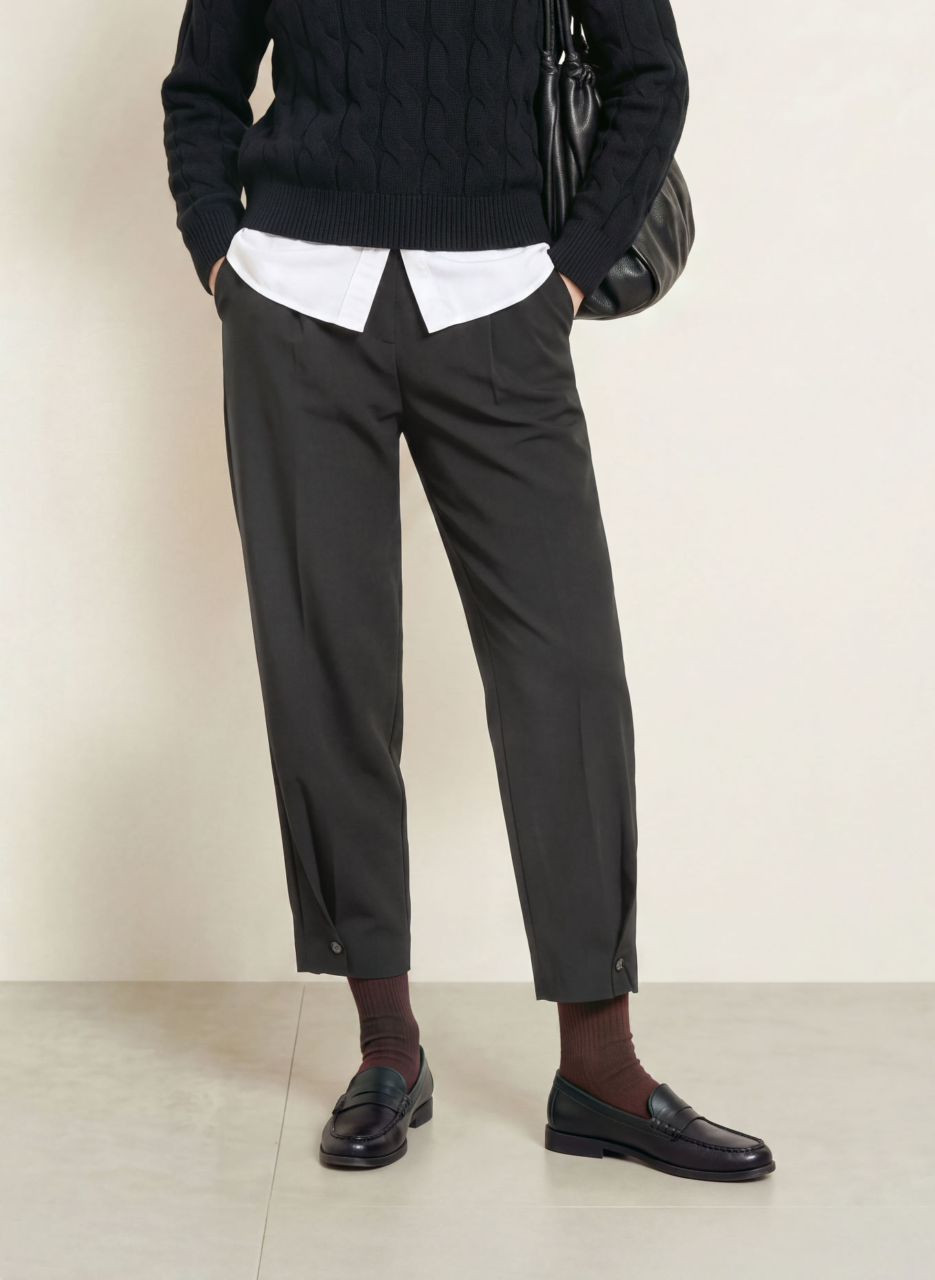 TOMMY HILFIGER Broek: ZWART
