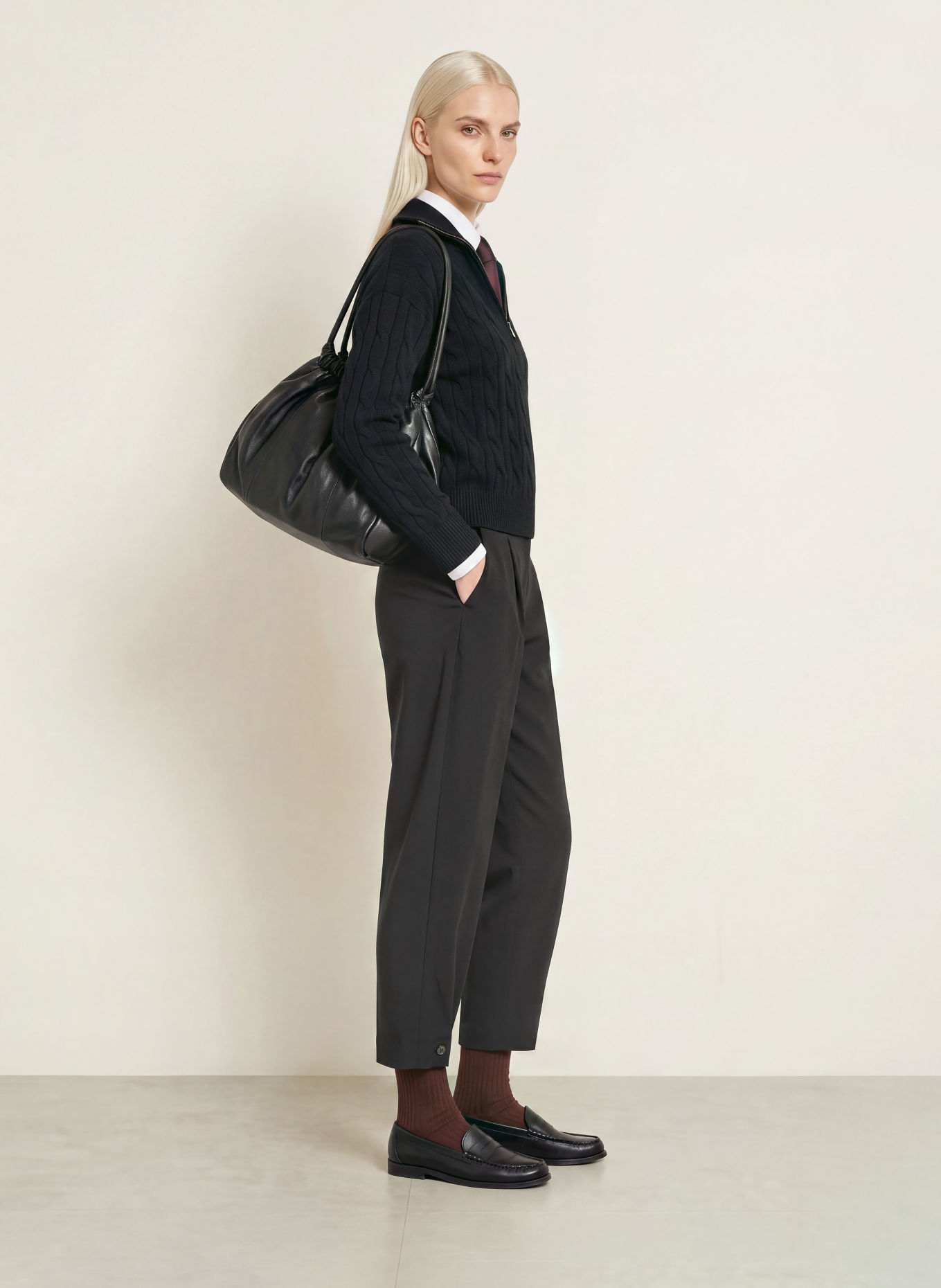 TOMMY HILFIGER Broek: ZWART