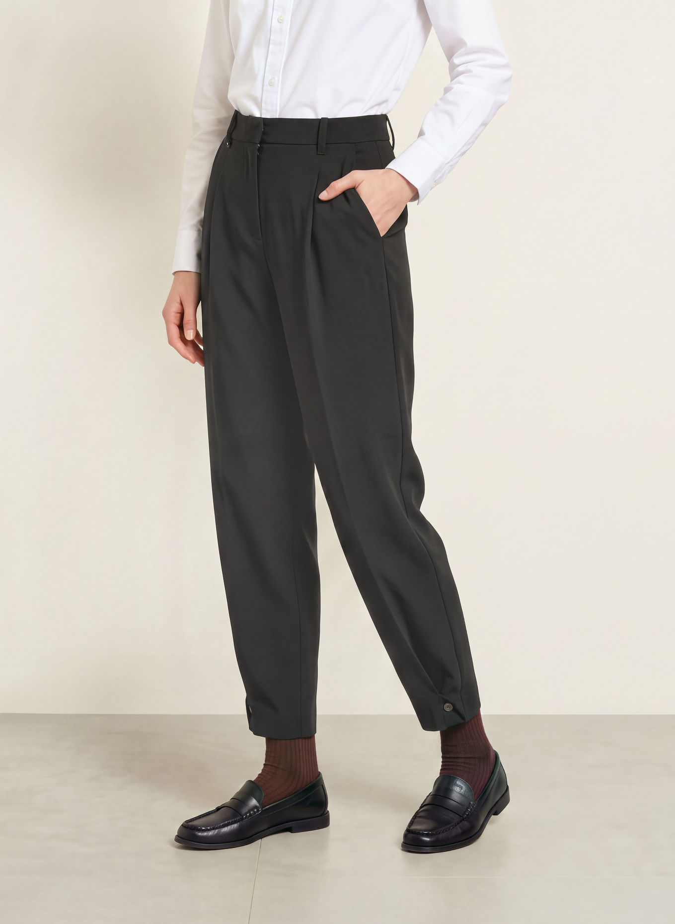 TOMMY HILFIGER Broek: ZWART