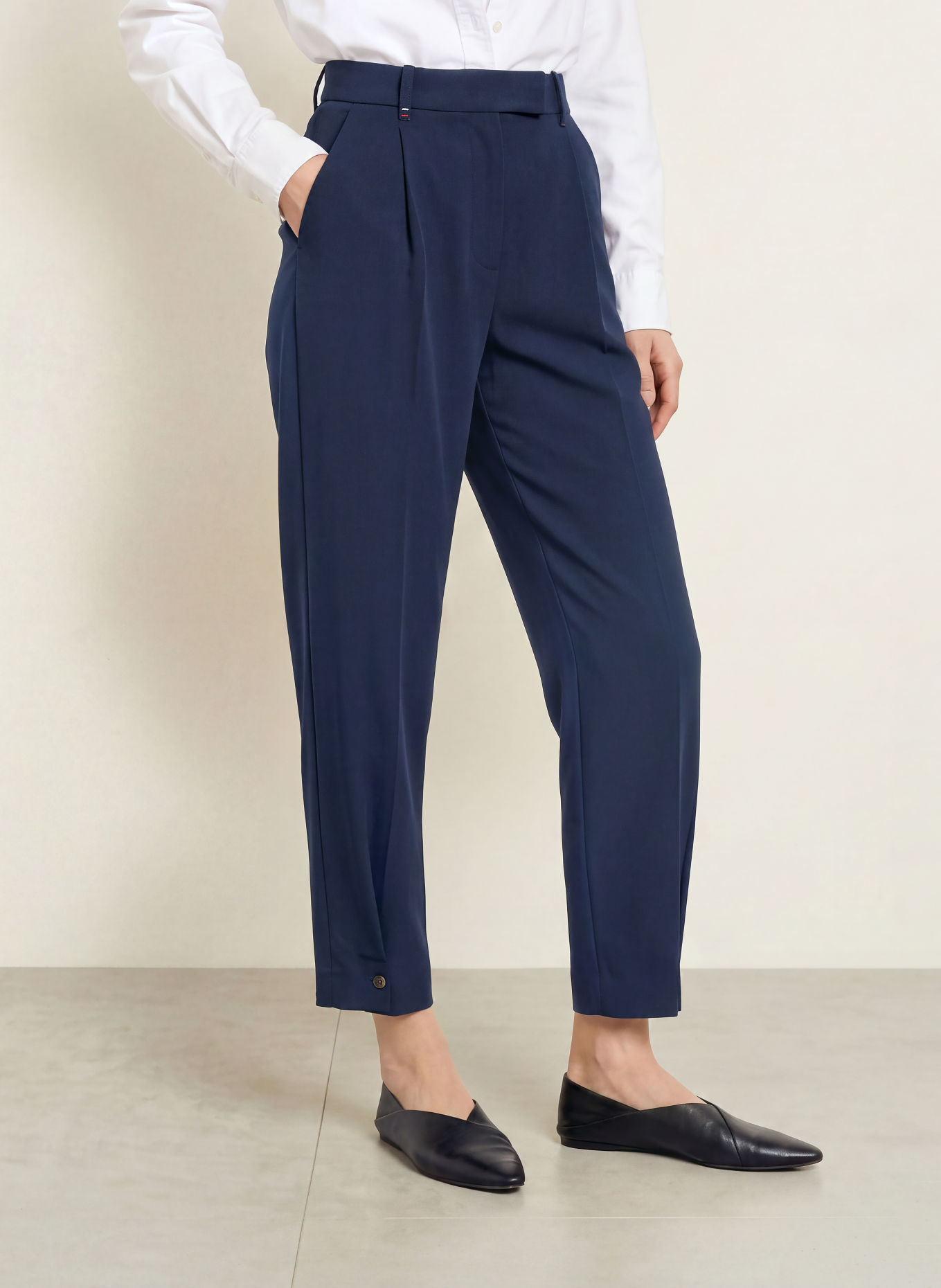 TOMMY HILFIGER Broek: DONKERBLAUW