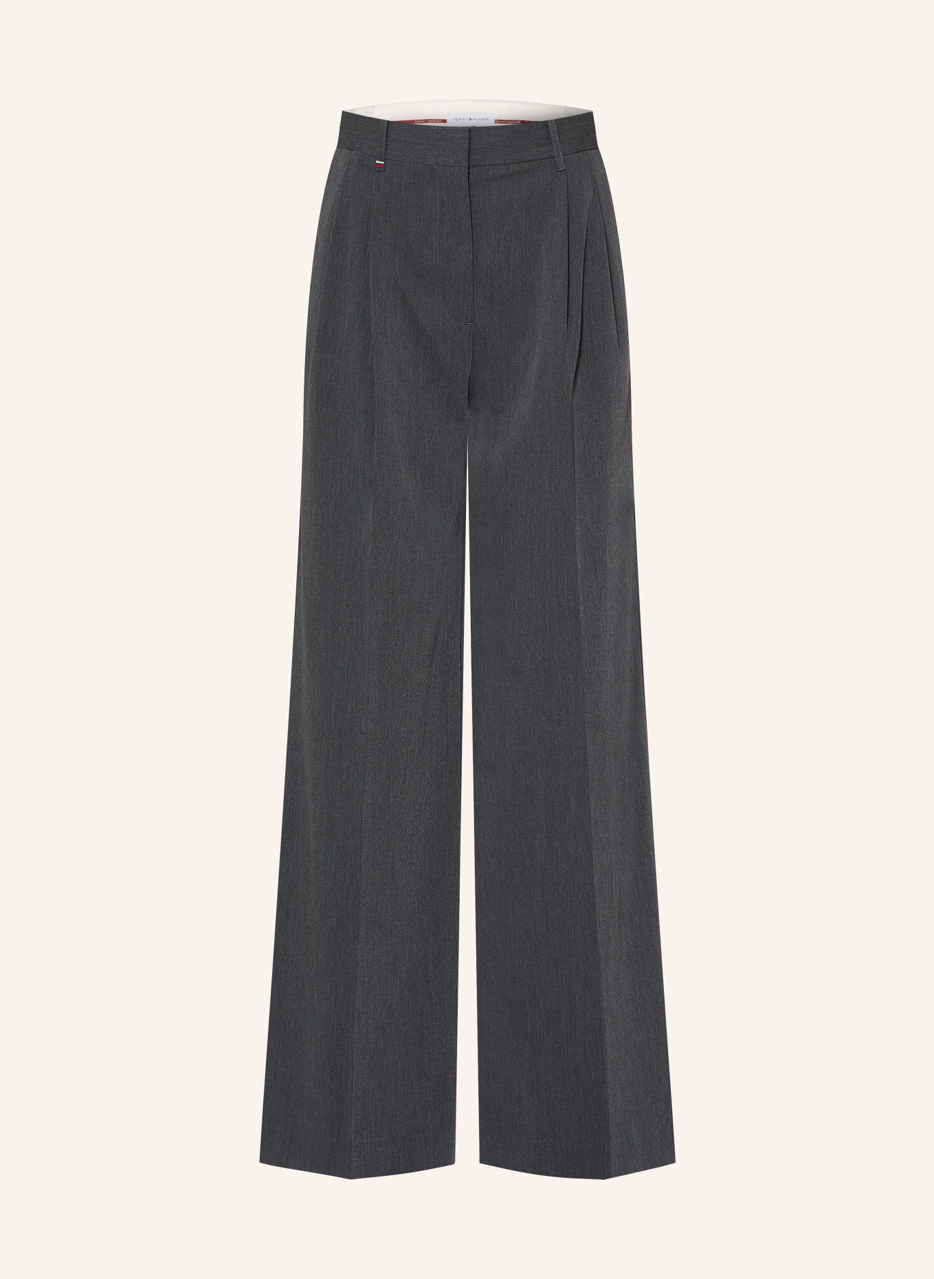 TOMMY HILFIGER Wide-leg trousers: DARK GRAY