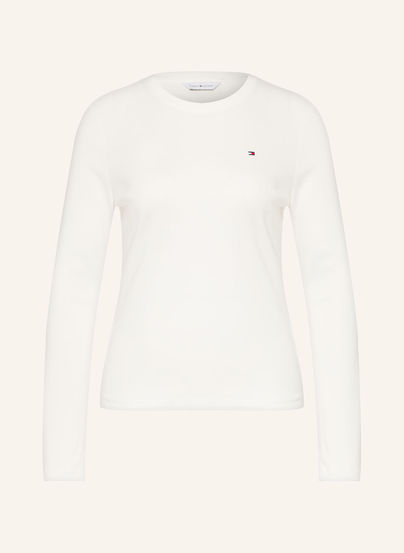 TOMMY HILFIGER Langærmet: HVID