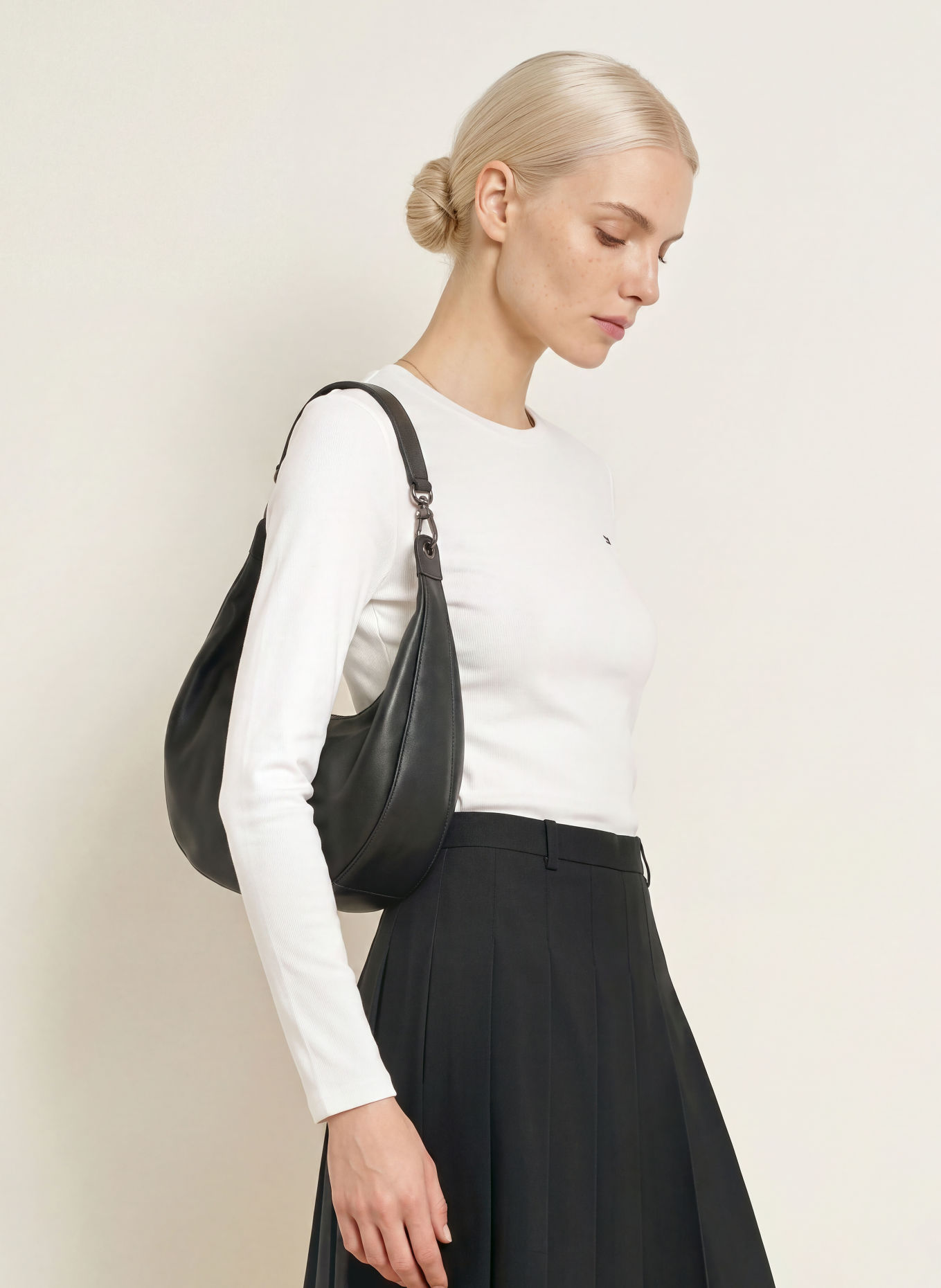 TOMMY HILFIGER Langærmet: HVID