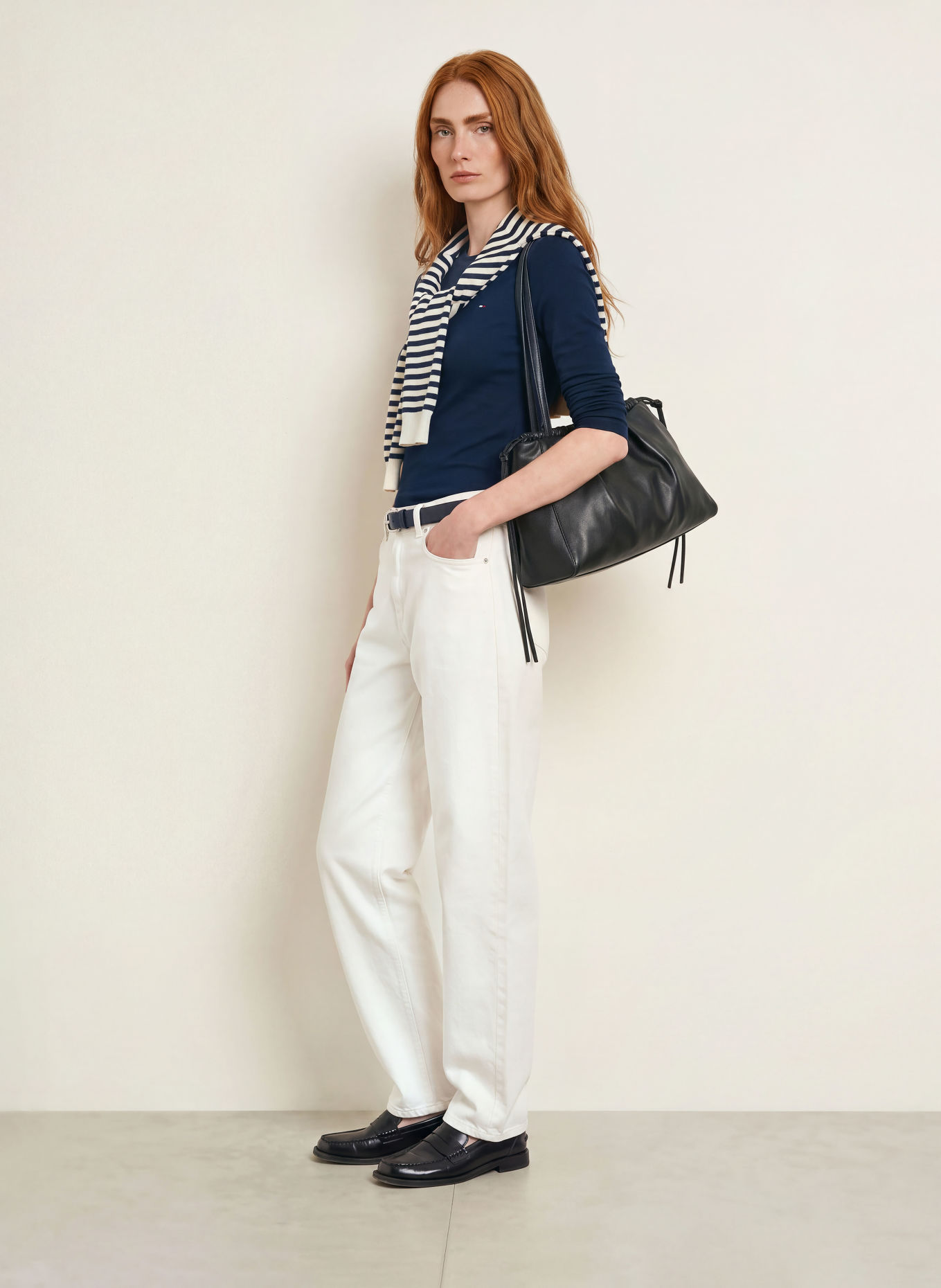 TOMMY HILFIGER Longsleeve: DONKERBLAUW