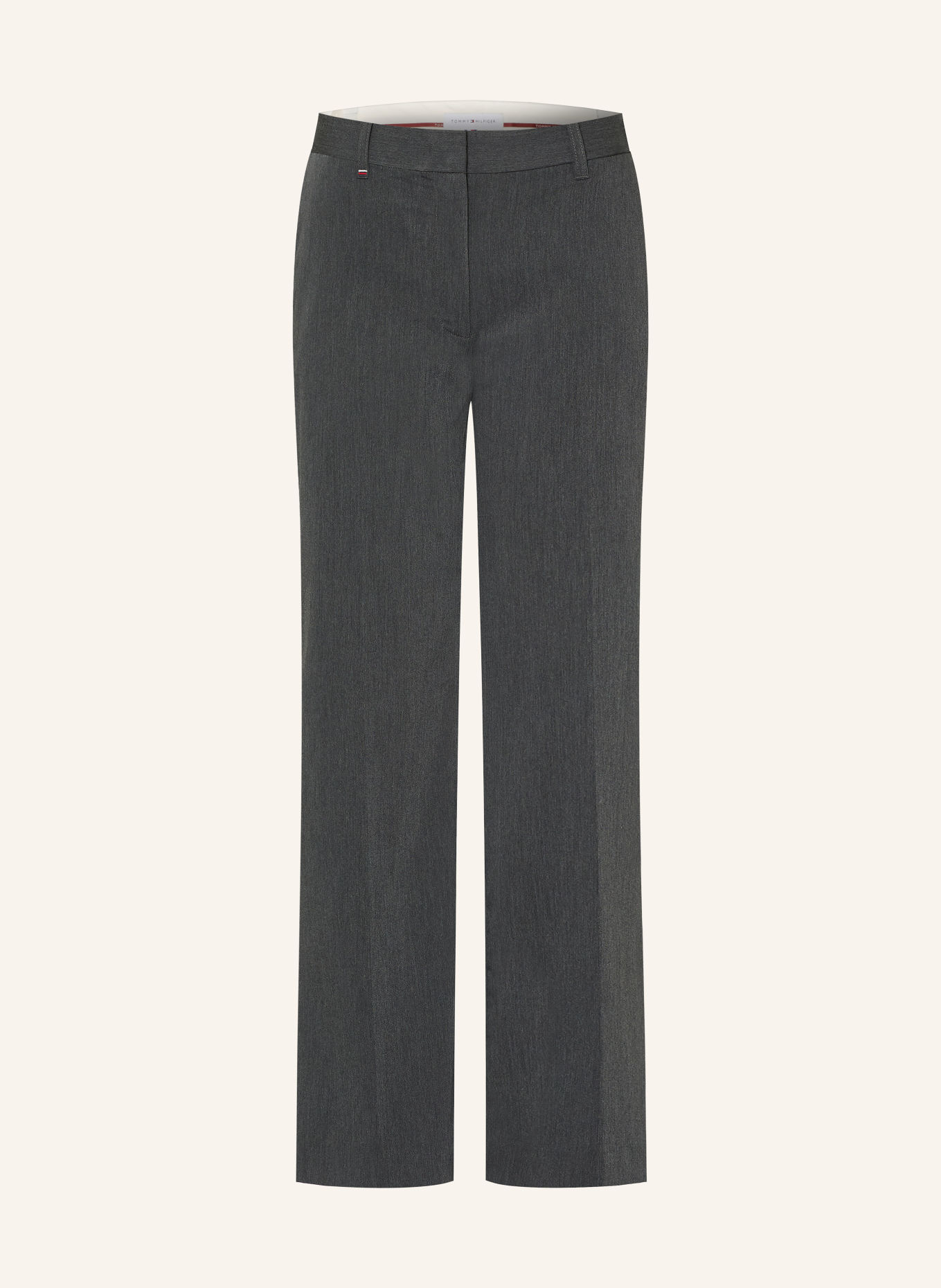 TOMMY HILFIGER Pantalon palazzo: GRIS FONCÉ