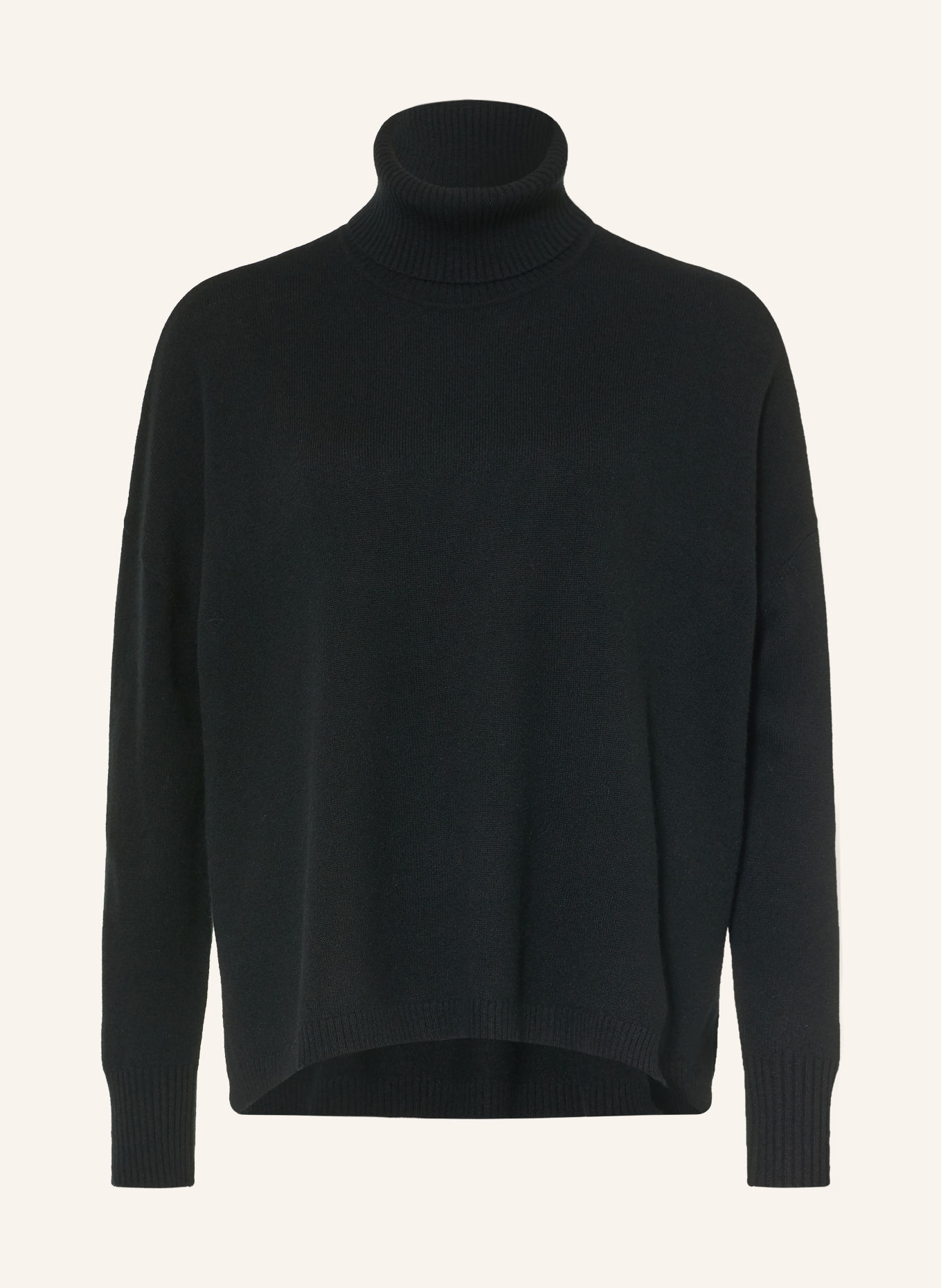 CATNOIR Rollkragenpullover mit Cashmere: SCHWARZ