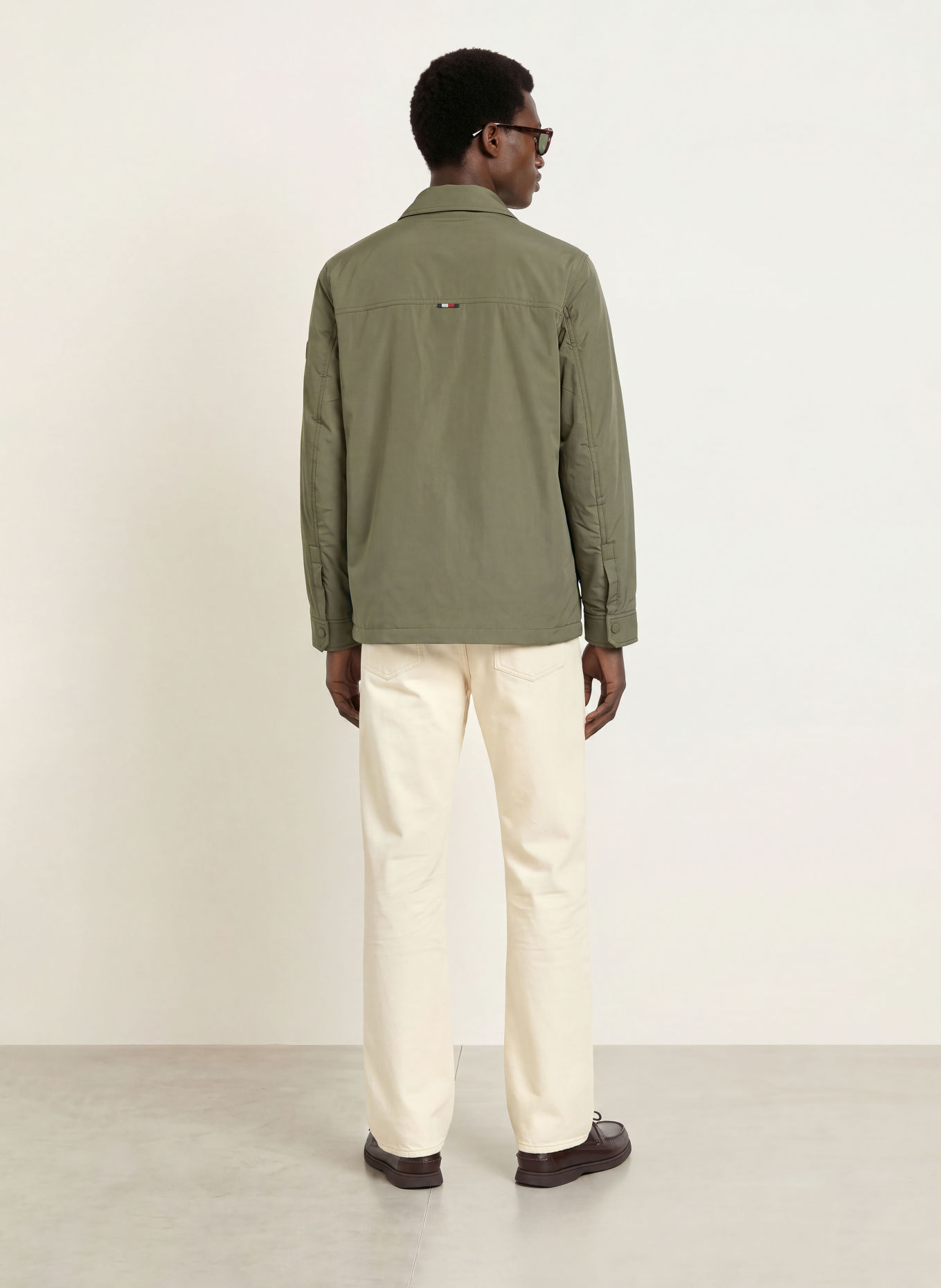 TOMMY HILFIGER Overshirt: OLIVE