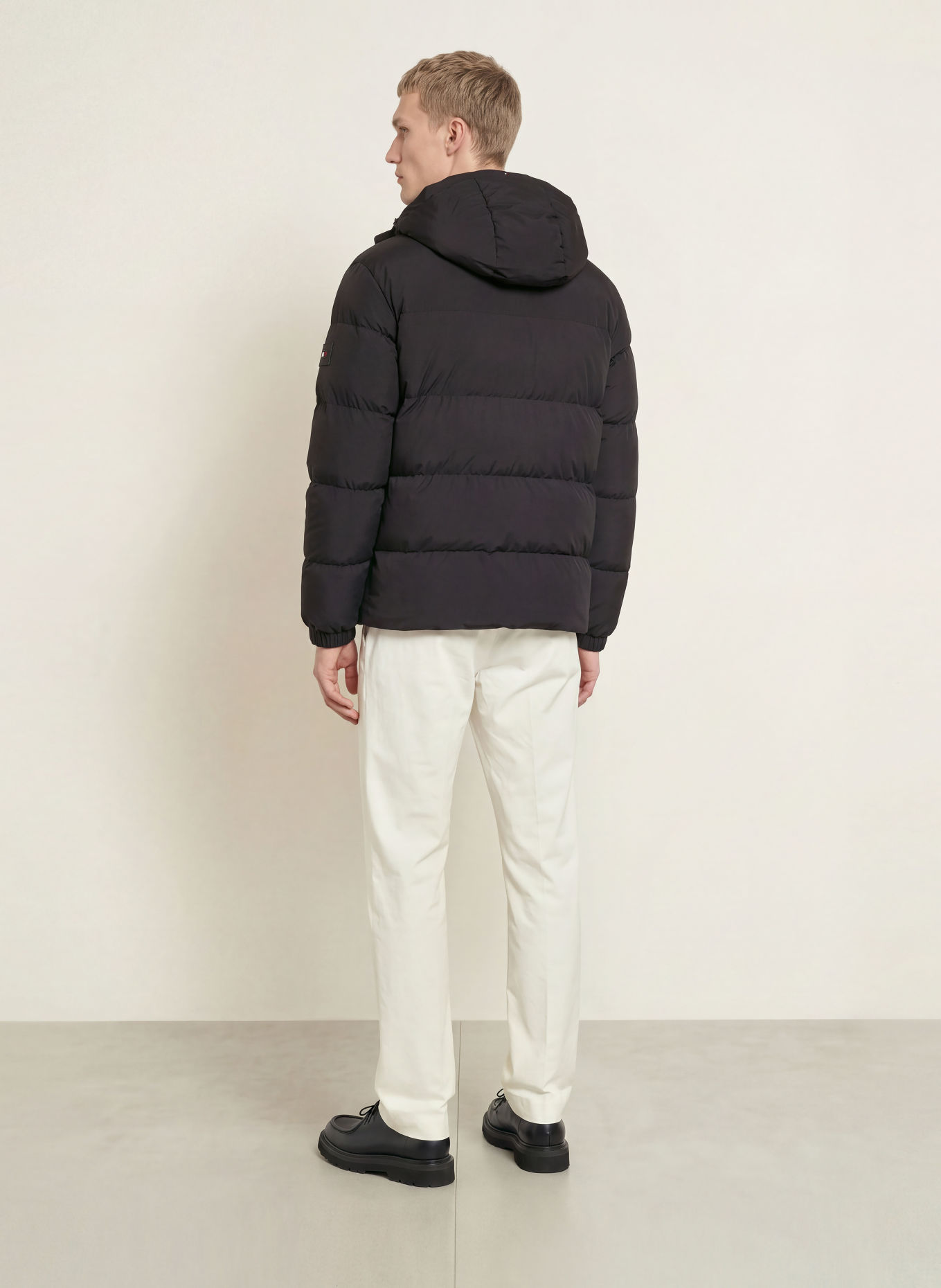 TOMMY HILFIGER Down jacket: BLACK