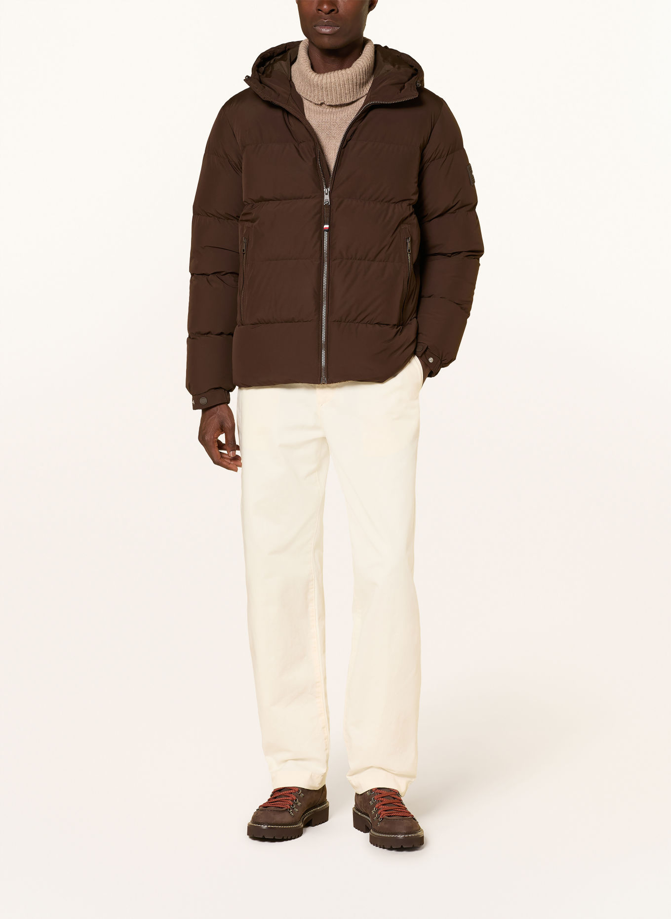 TOMMY HILFIGER Doudoune: MARRON FONCÉ