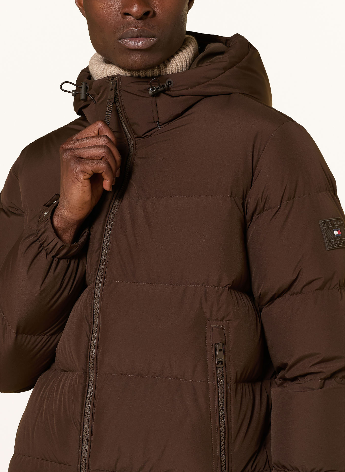 TOMMY HILFIGER Doudoune: MARRON FONCÉ