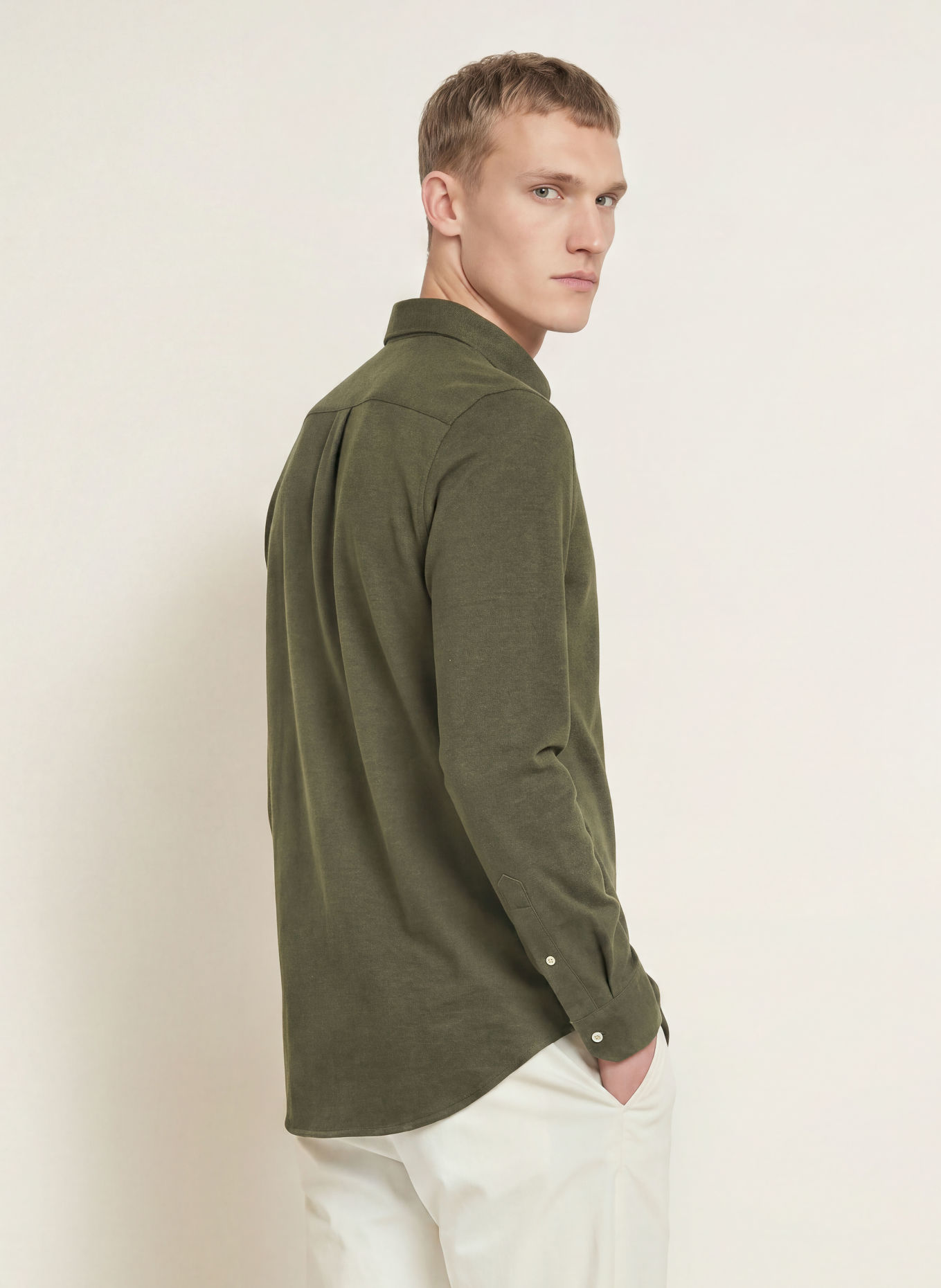 TOMMY HILFIGER Piqué-Hemd Slim Ft: DUNKELGRÜN