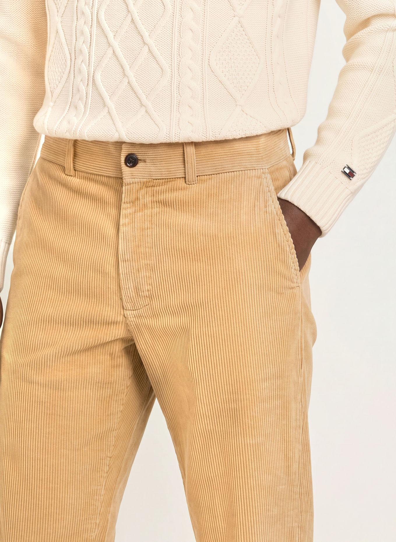 TOMMY HILFIGER Cordchino DOVER Regular Straight Fit: CAMEL