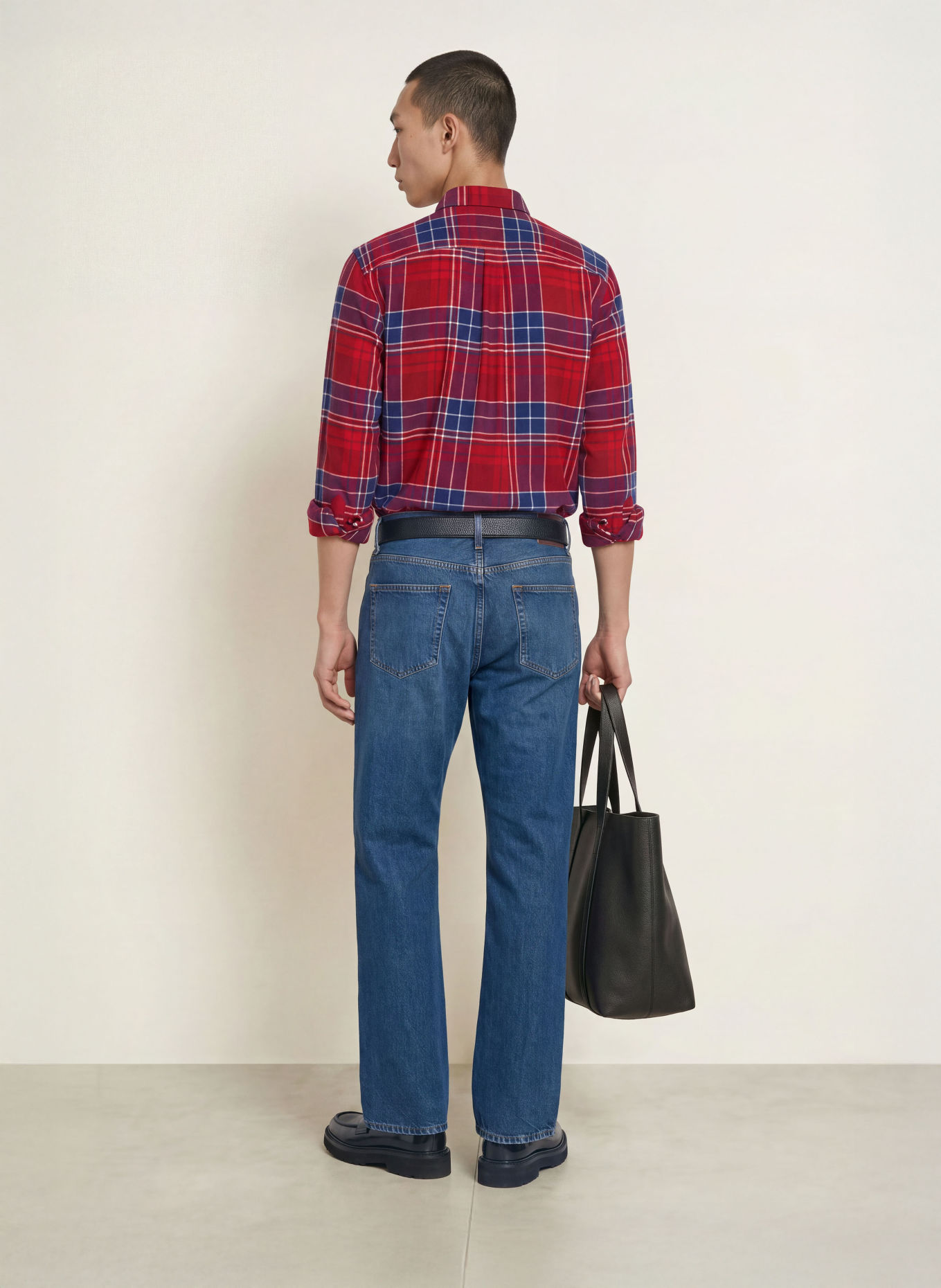 TOMMY HILFIGER Flanellhemd Regular Fit: ROT / DUNKELLILA / DUNKELBLAU
