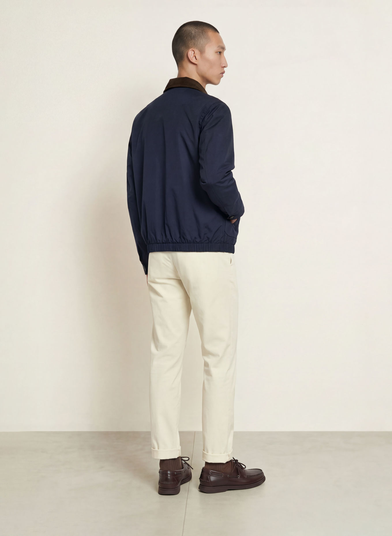 TOMMY HILFIGER Jacke: DUNKELBLAU / DUNKELBRAUN