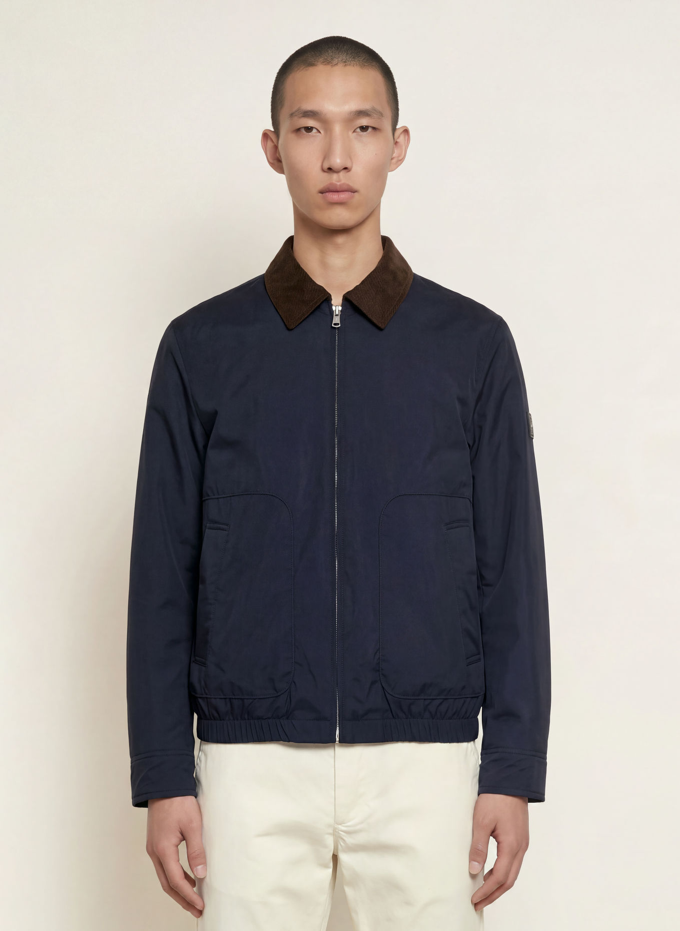 TOMMY HILFIGER Jacke: DUNKELBLAU / DUNKELBRAUN