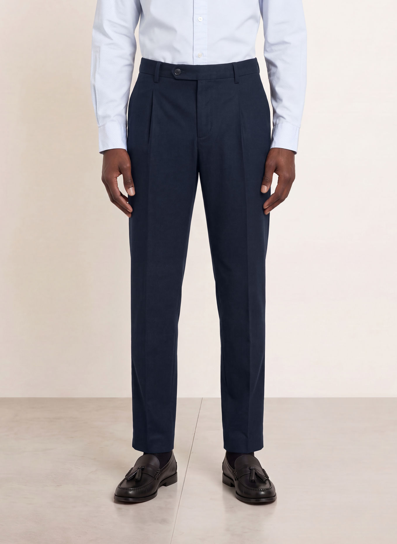TOMMY HILFIGER Chino Tapered Fit: DUNKELBLAU