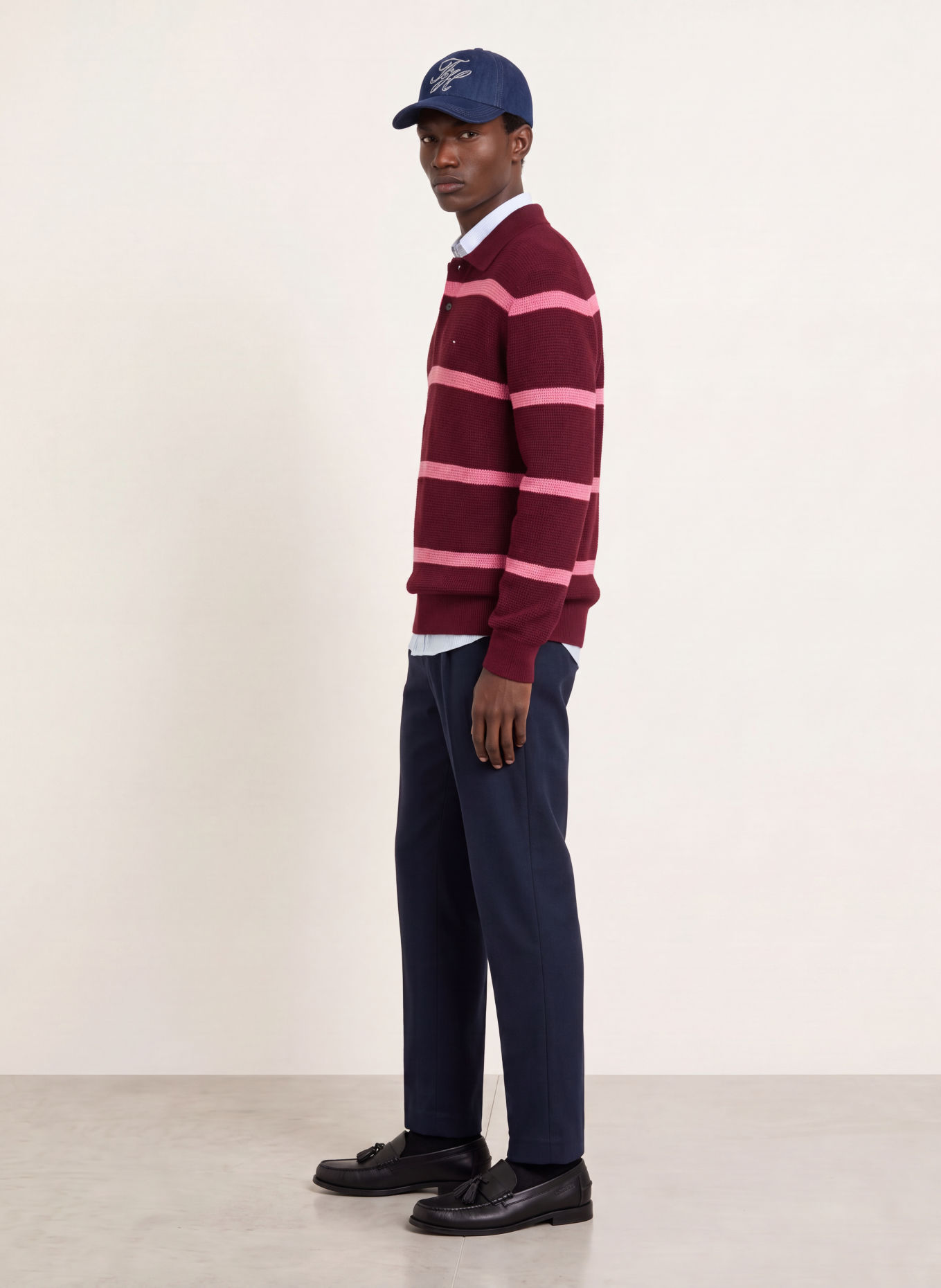 TOMMY HILFIGER Chino Tapered Fit: DUNKELBLAU