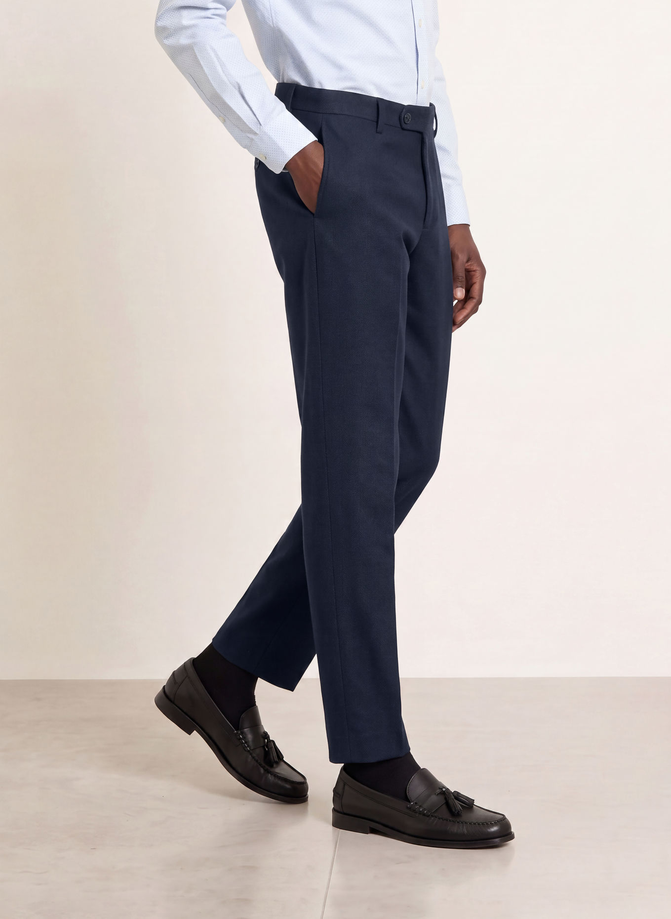 TOMMY HILFIGER Chino Tapered Fit: DUNKELBLAU
