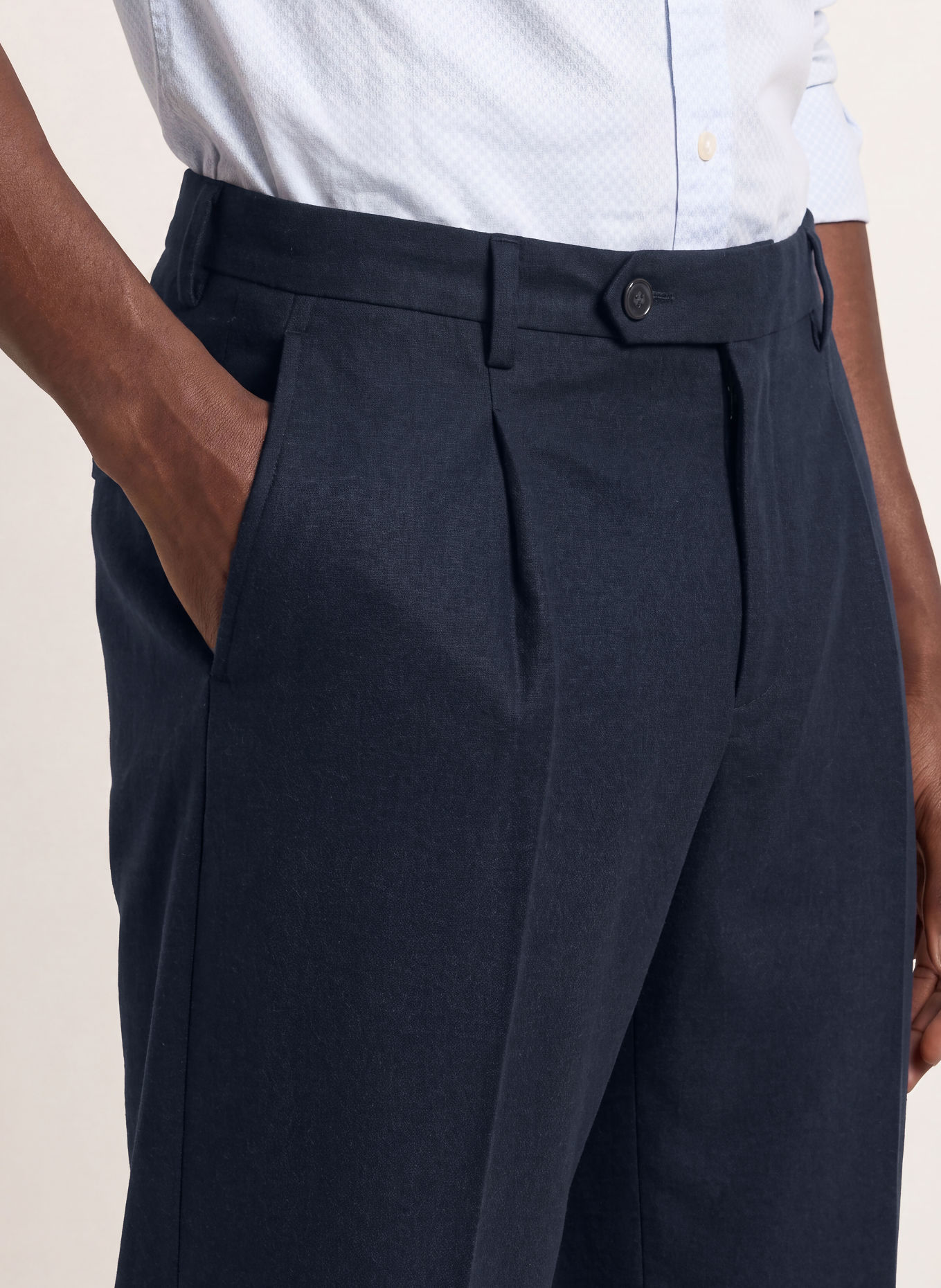 TOMMY HILFIGER Chino Tapered Fit: DUNKELBLAU