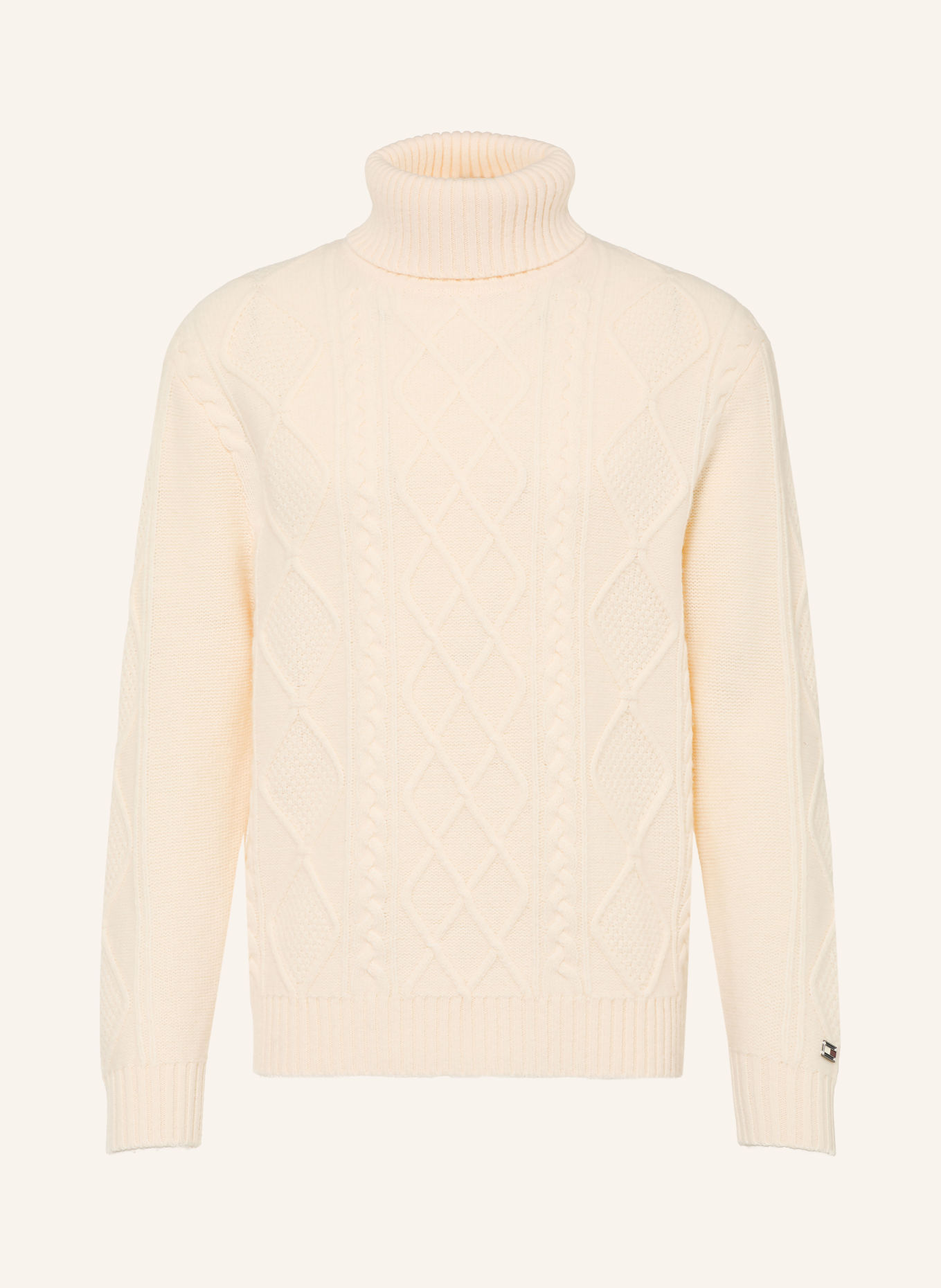 TOMMY HILFIGER Turtleneck sweater: ECRU