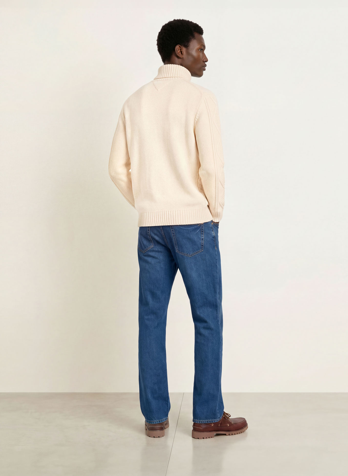 TOMMY HILFIGER Turtleneck sweater: ECRU
