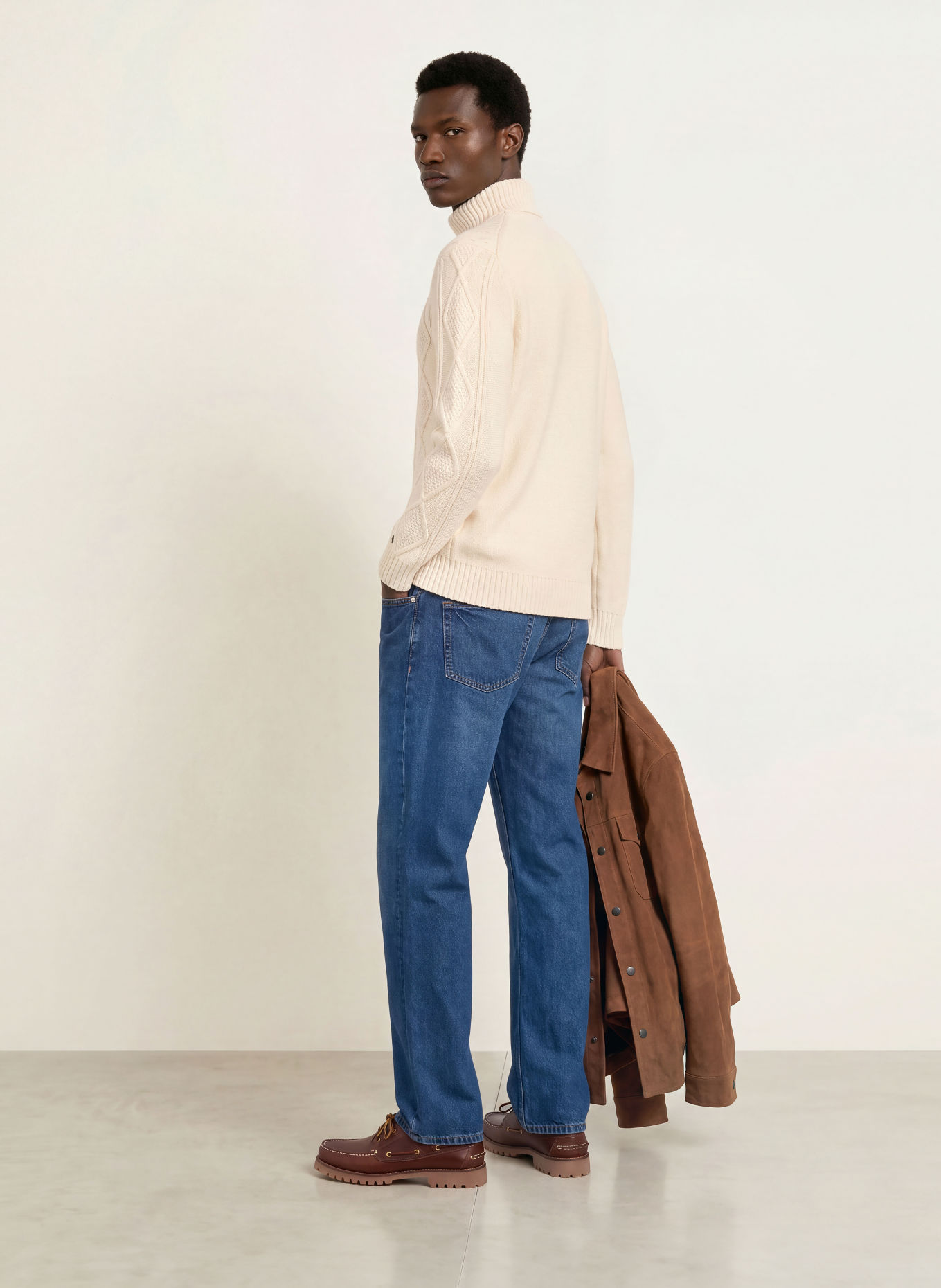 TOMMY HILFIGER Turtleneck sweater: ECRU