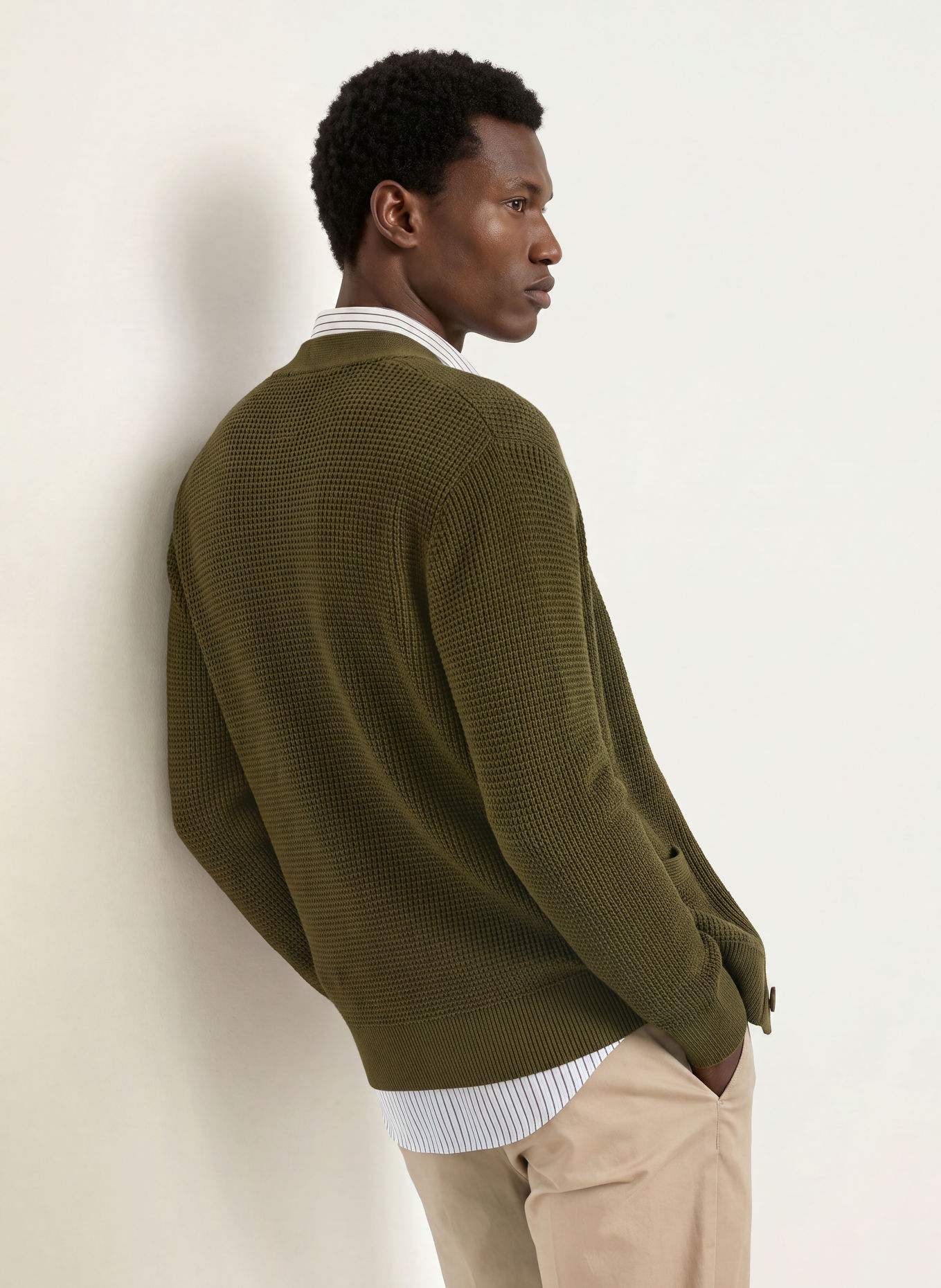 TOMMY HILFIGER Cardigan: GREEN