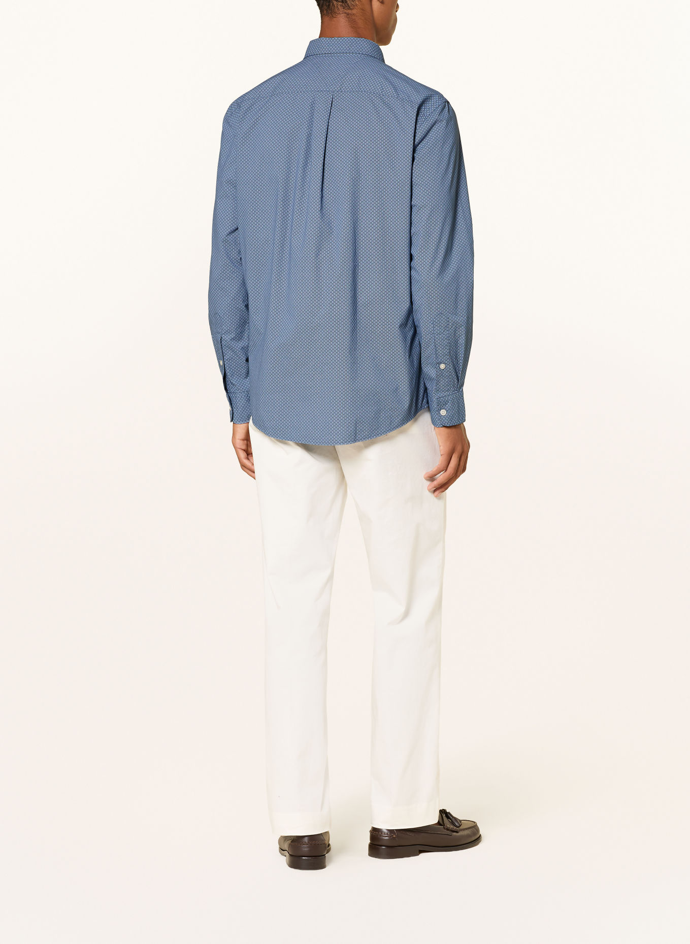 TOMMY HILFIGER Overhemd Comfort Fit: BLAUW / LICHTBLAUW