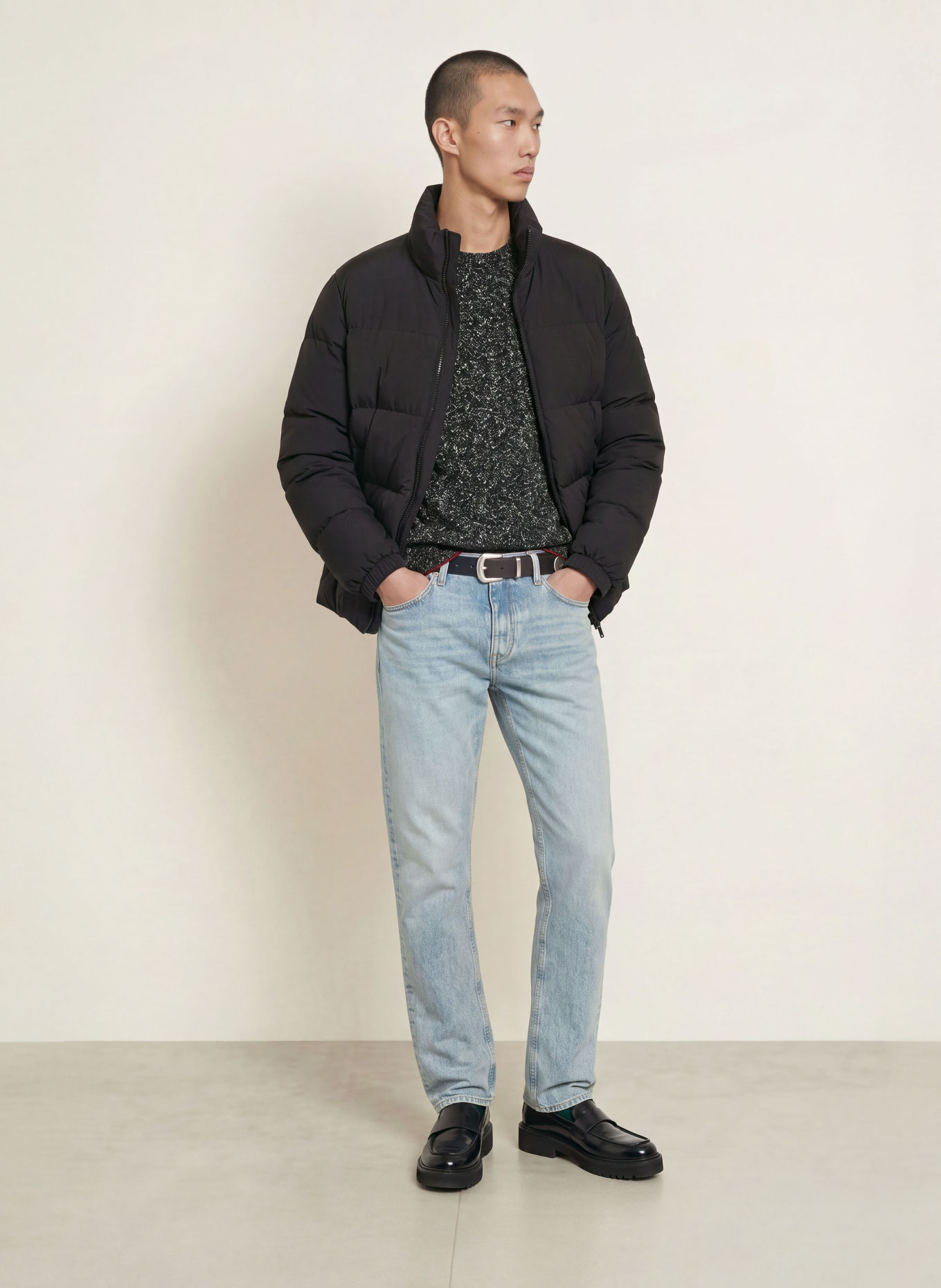 TOMMY HILFIGER Pullover: DUNKELBLAU / WEISS