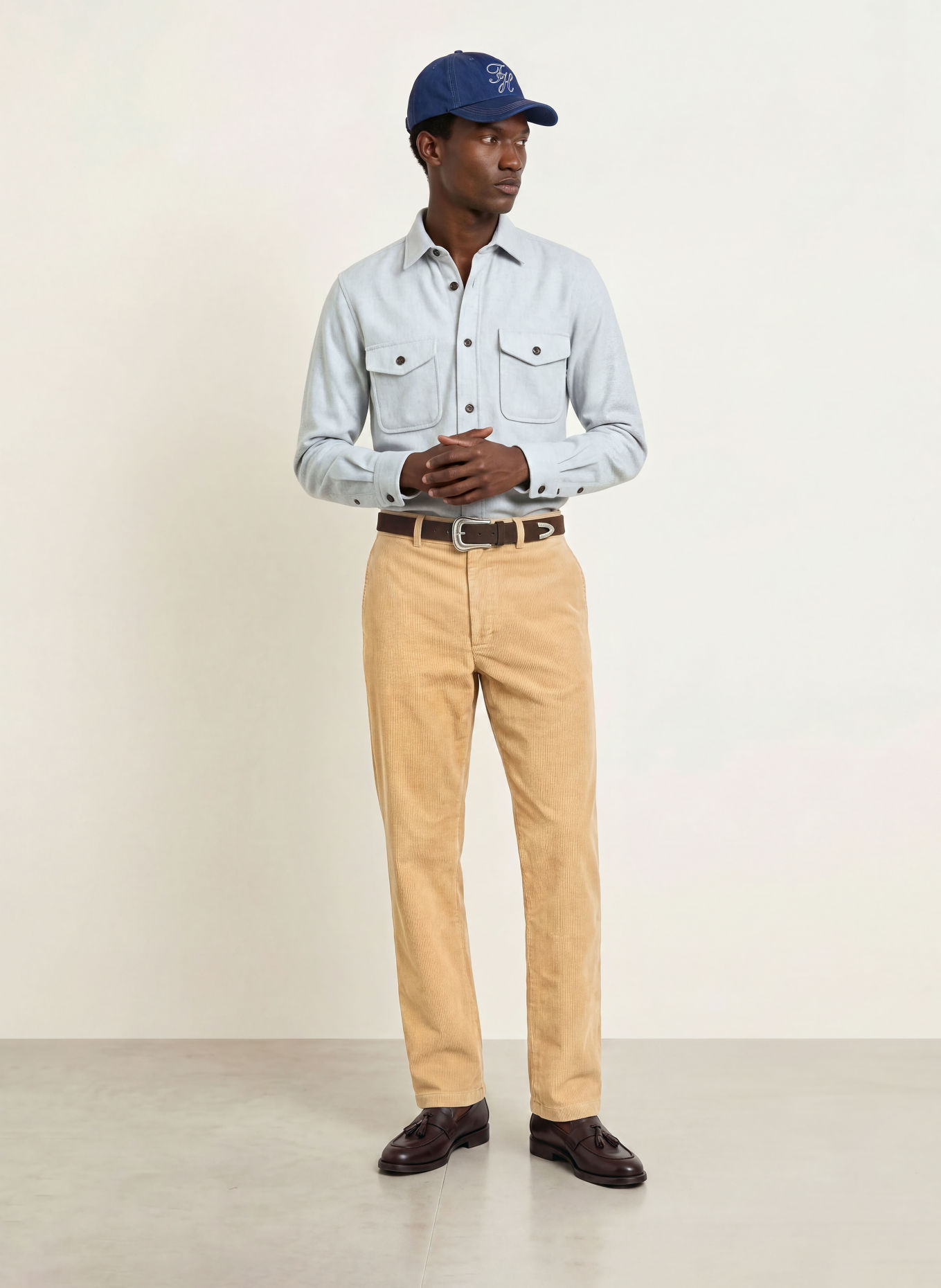 TOMMY HILFIGER Overshirt: LIGHT GRAY