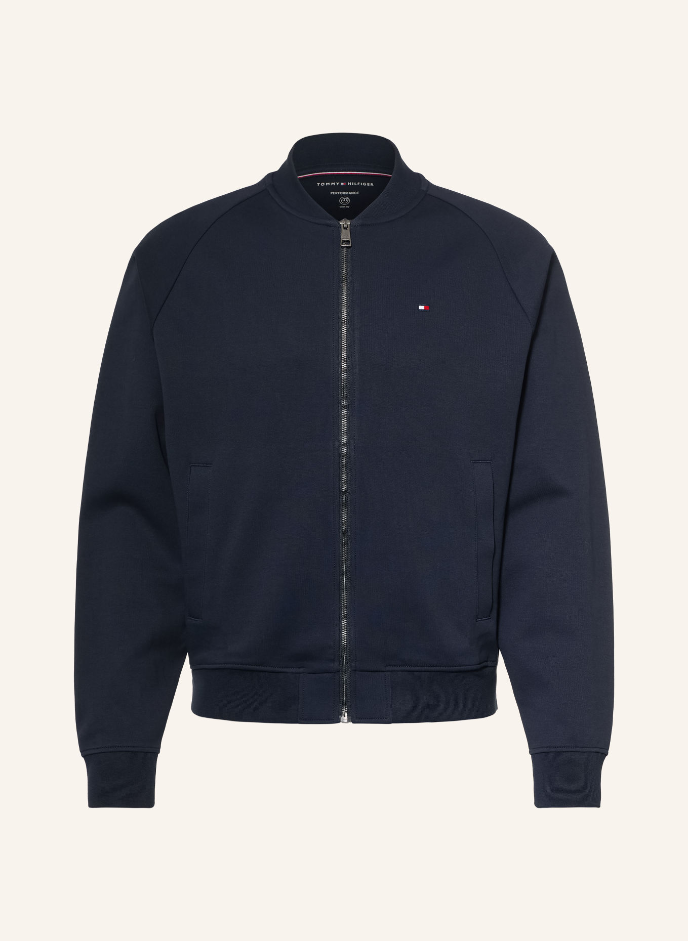 TOMMY HILFIGER Sweatblouson: DUNKELBLAU