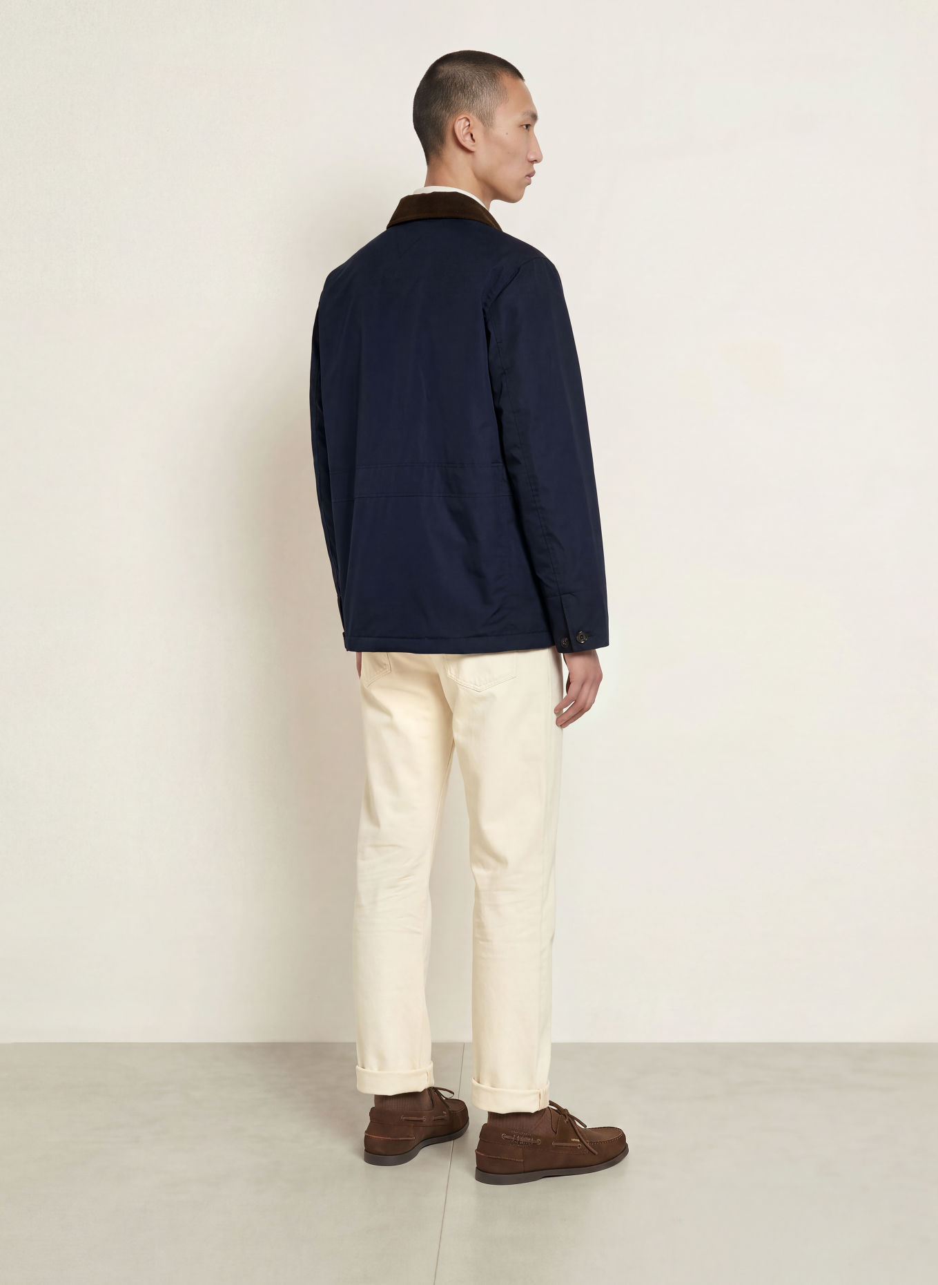 TOMMY HILFIGER Jacke: DUNKELBLAU / DUNKELBRAUN