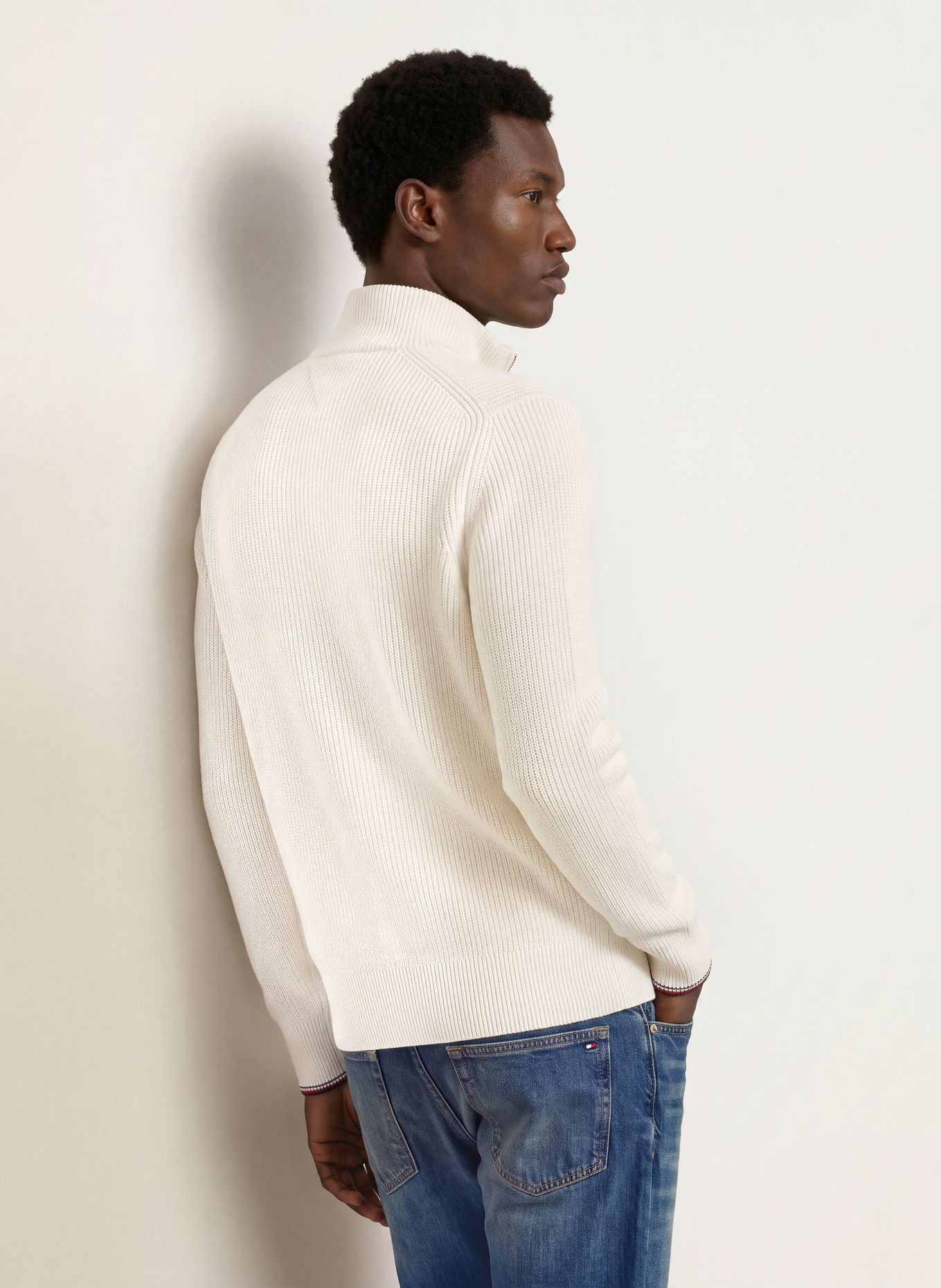 TOMMY HILFIGER Cardigan: WHITE
