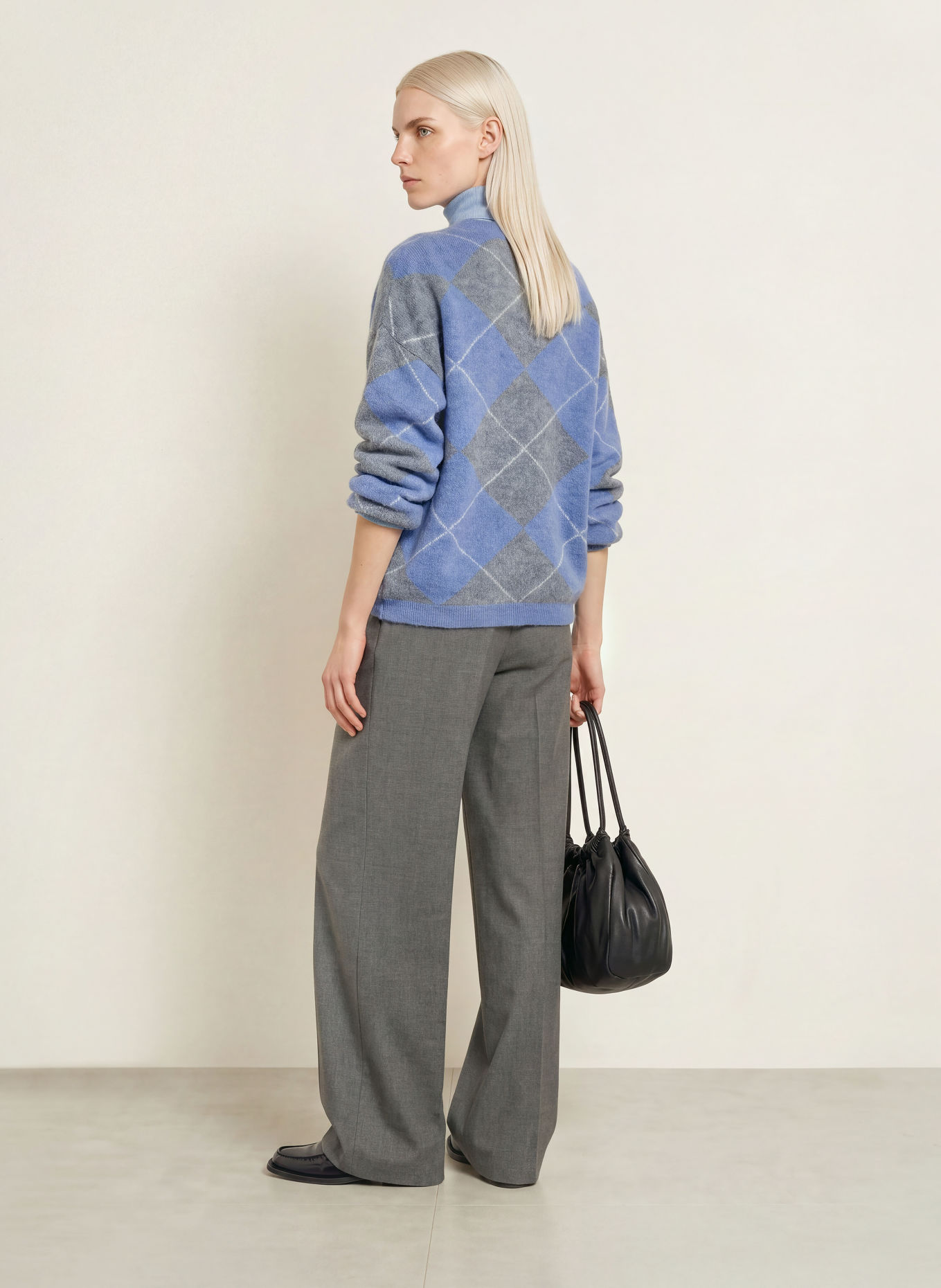 darling harbour Truien: mid grey melange / dusty blue melange / offwhite