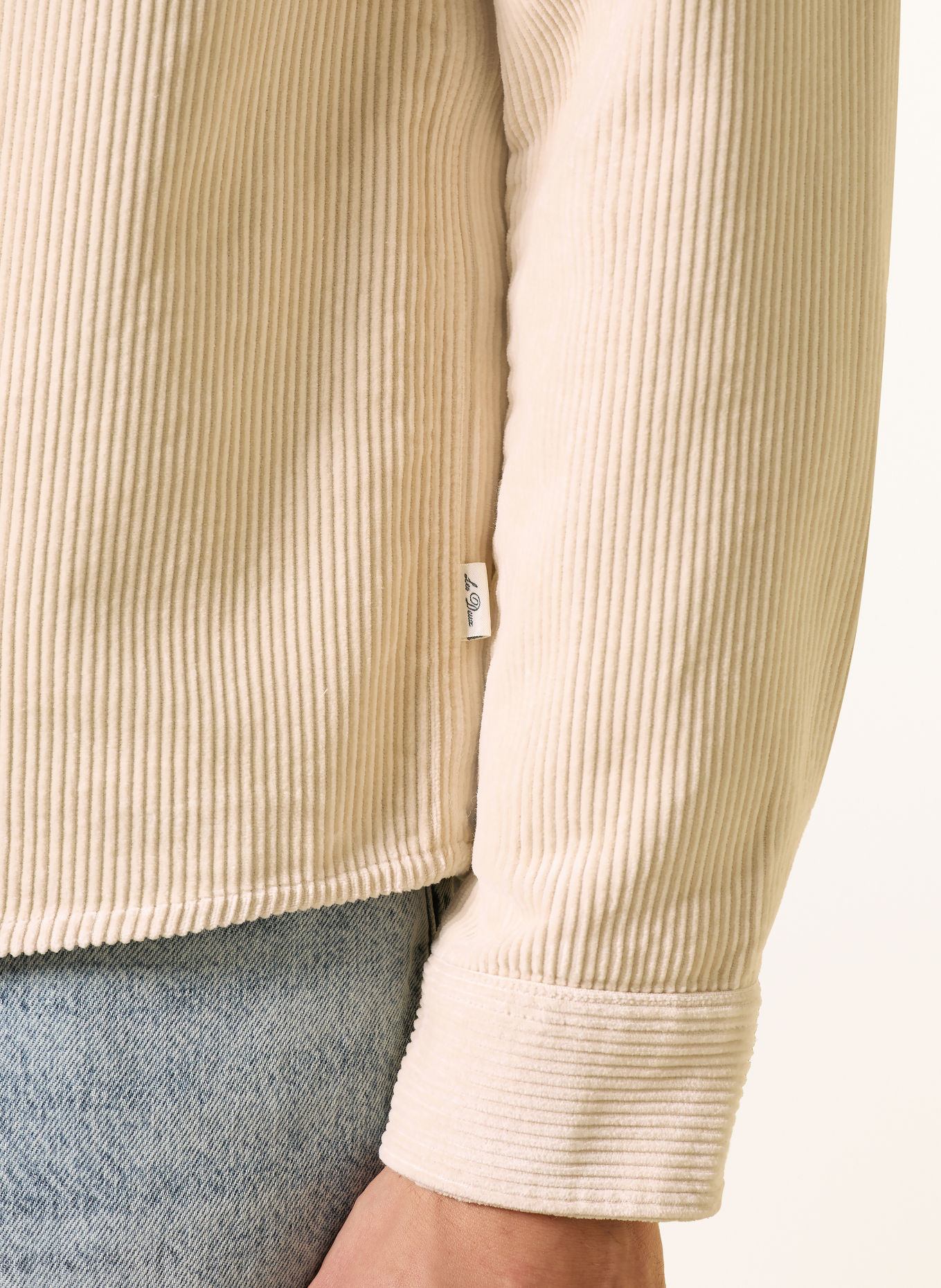 LES DEUX Overshirt van corduroy: BEIGE