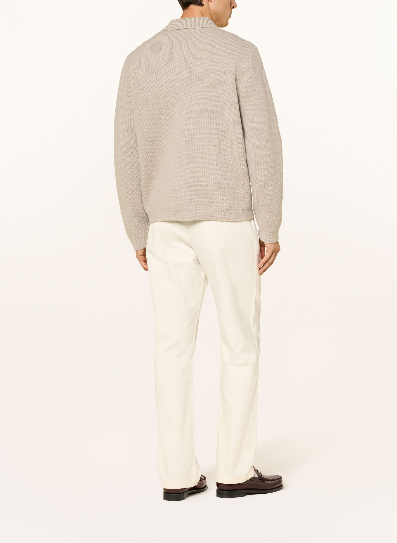 LES DEUX Strick-Overshirt: BEIGE