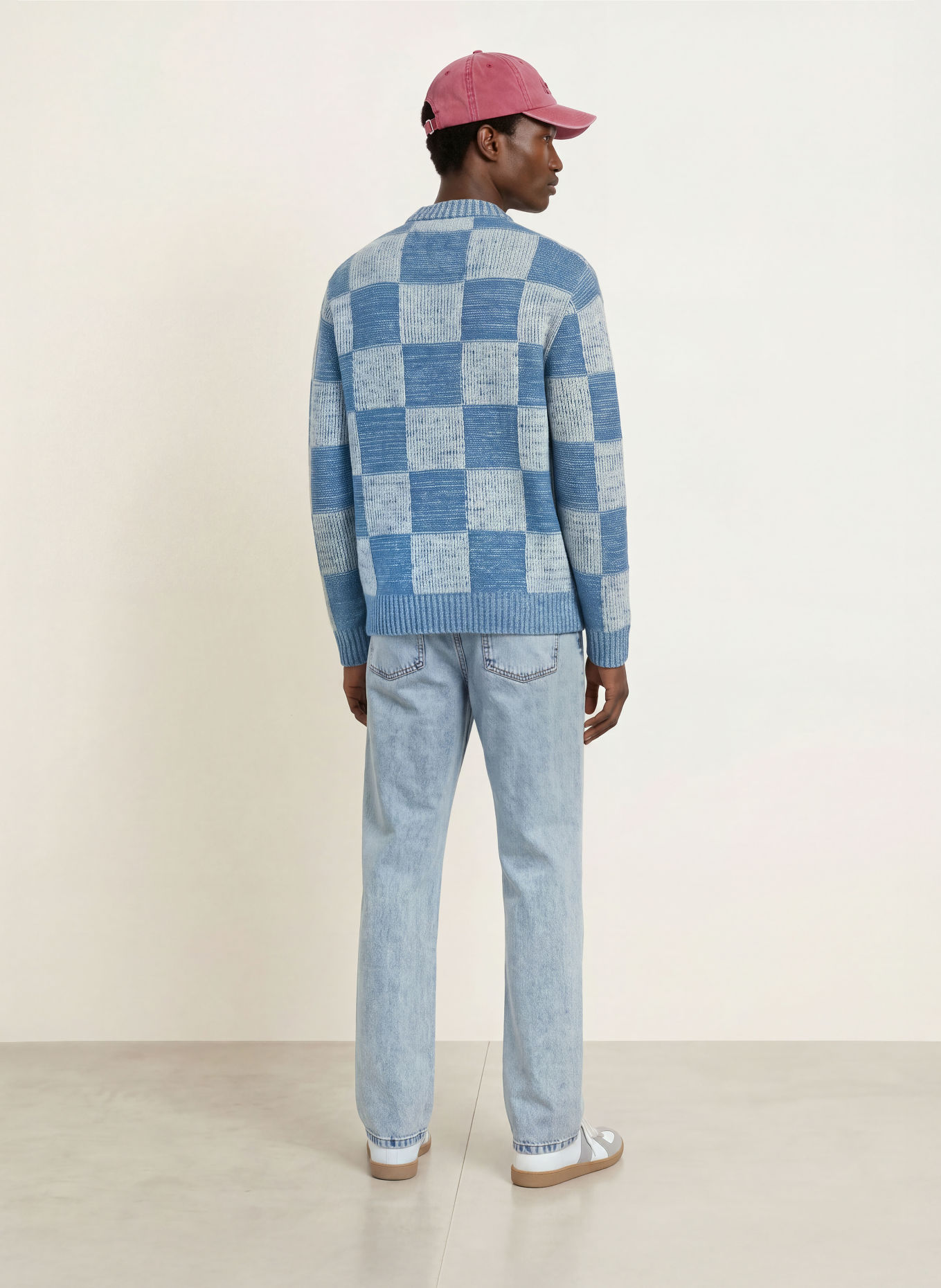 LES DEUX Trui: BLAUW / CRÈME
